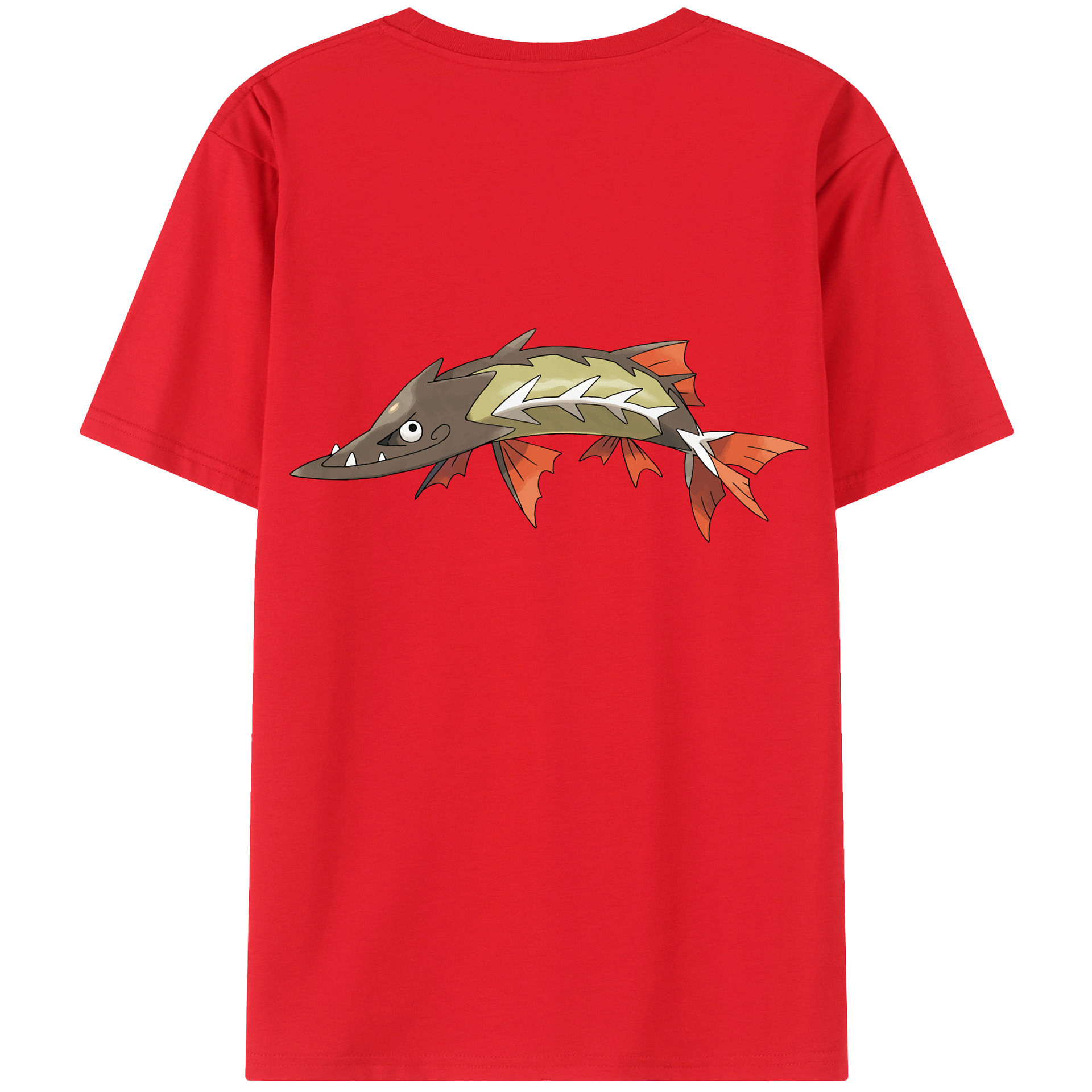 （画像用） ポケットモンスター Pokémon 綿100％ メンズ半袖Tシャツ（バックプリント） 通気性