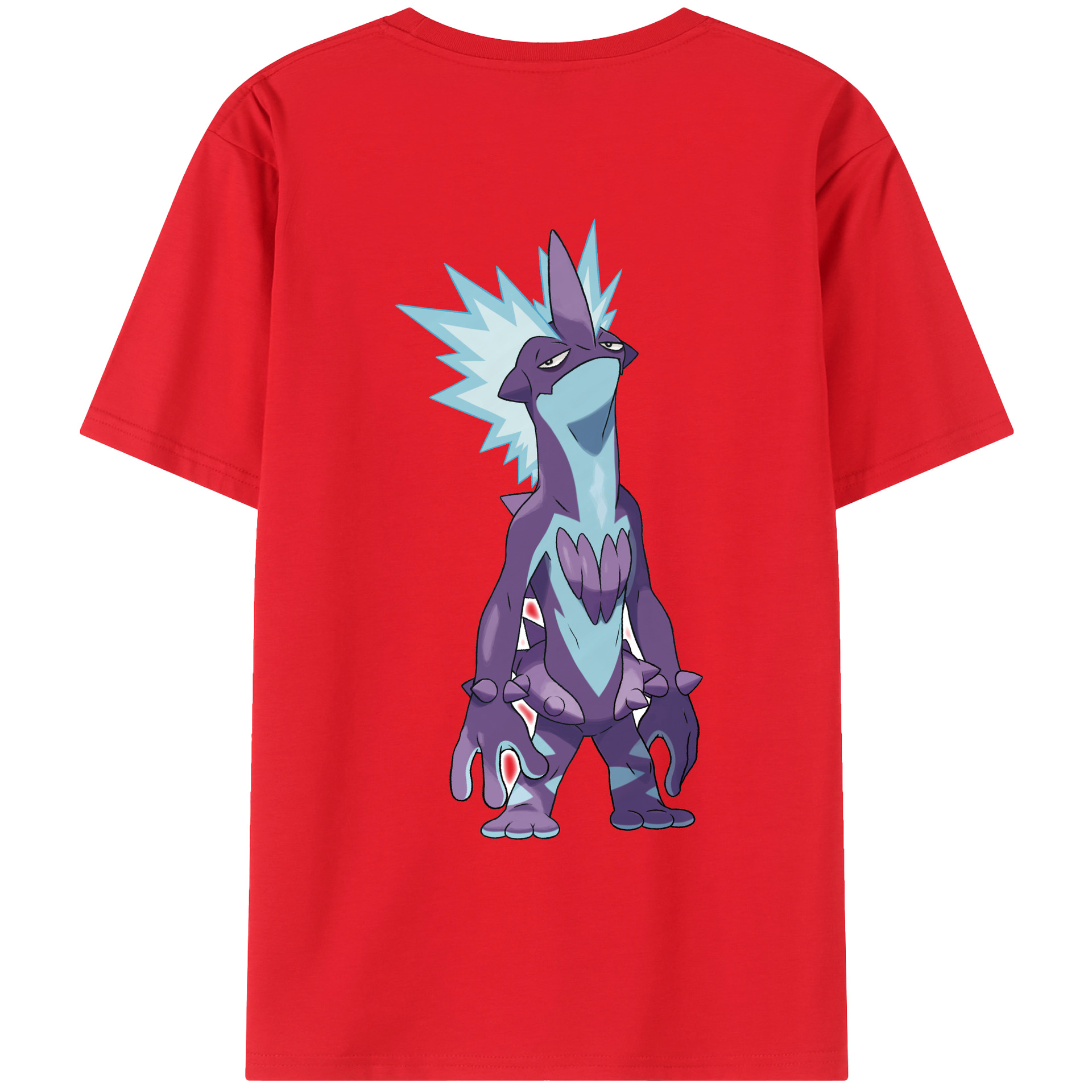 （画像用） ポケットモンスター Pokémon 綿100％ メンズ半袖Tシャツ（バックプリント） 通気性
