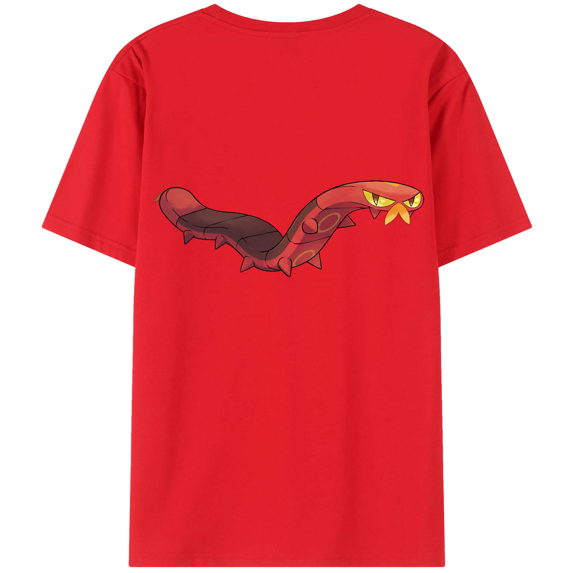 （画像用） ポケットモンスター Pokémon 綿100％ メンズ半袖Tシャツ（バックプリント） 通気性