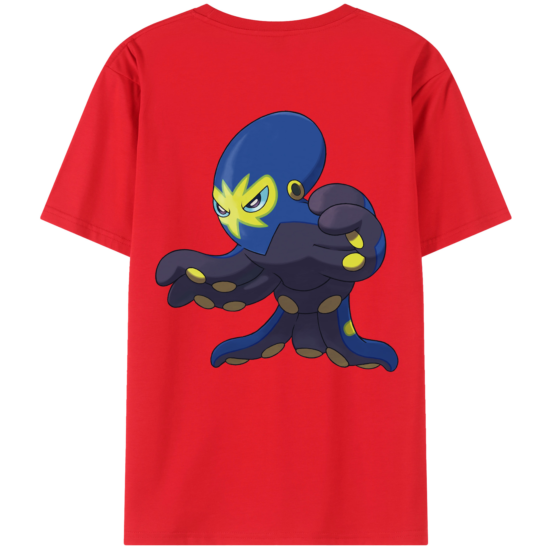 （画像用） ポケットモンスター Pokémon 綿100％ メンズ半袖Tシャツ（バックプリント） 通気性