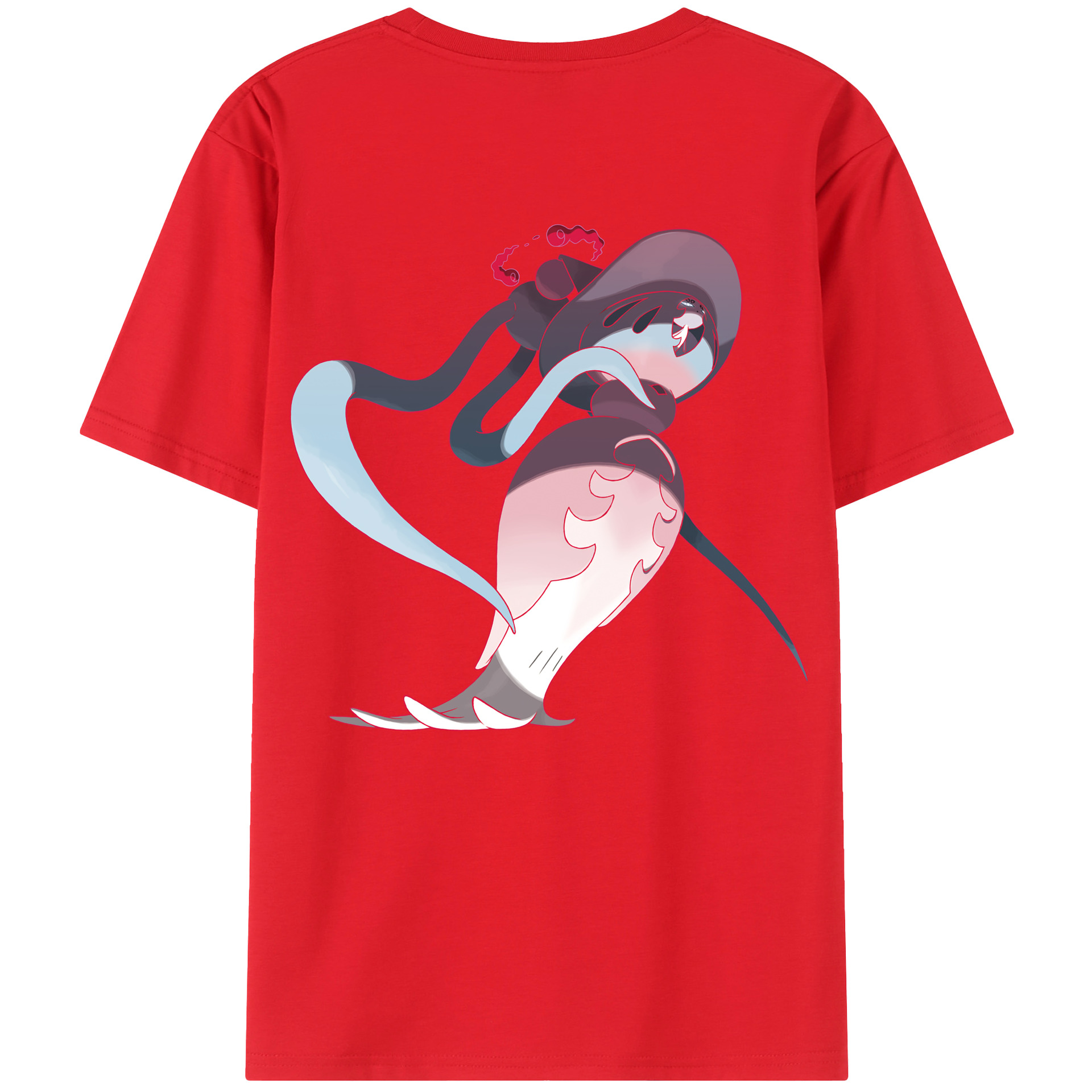 （画像用） ポケットモンスター Pokémon 綿100％ メンズ半袖Tシャツ（バックプリント） 通気性