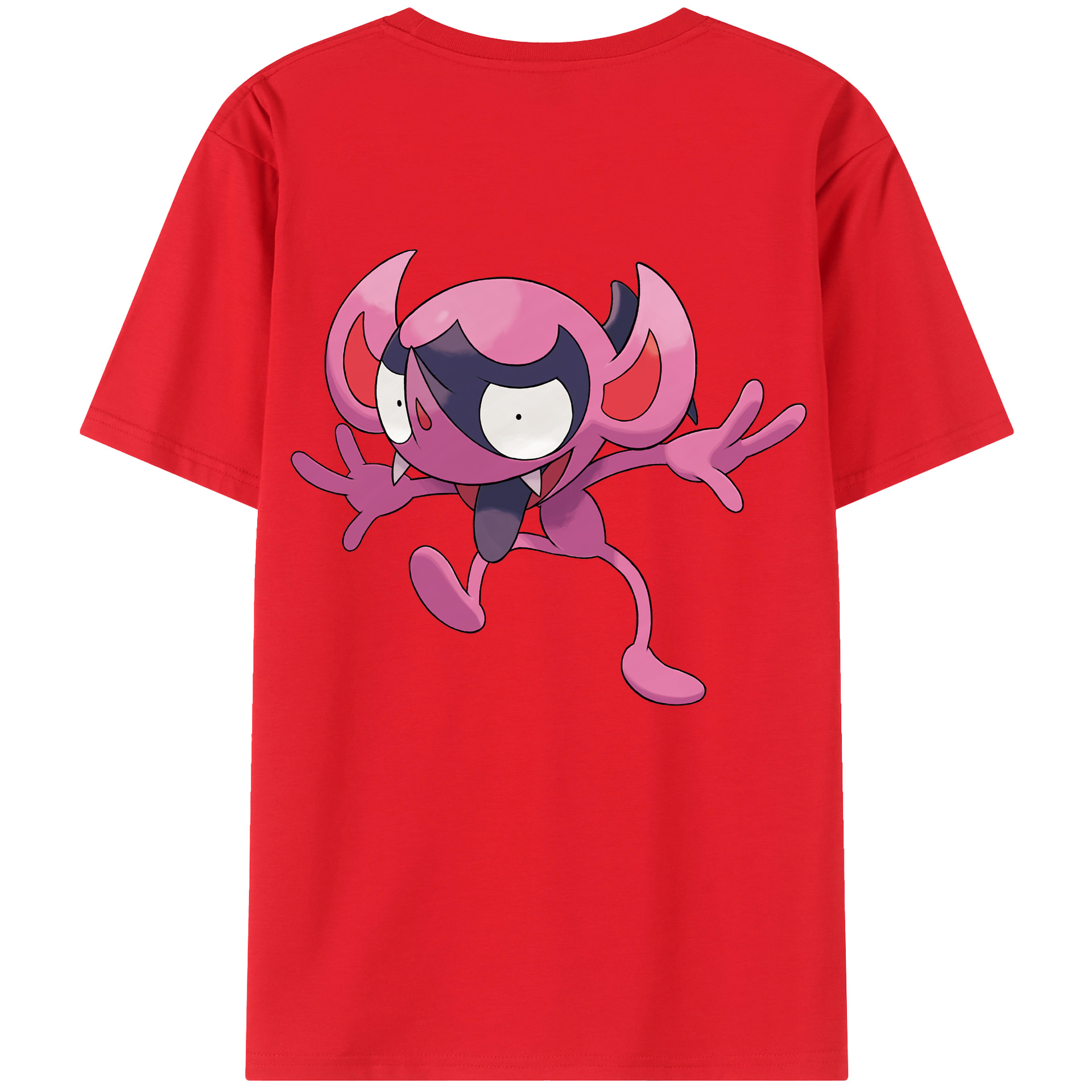 （画像用） ポケットモンスター Pokémon 綿100％ メンズ半袖Tシャツ（バックプリント） 通気性