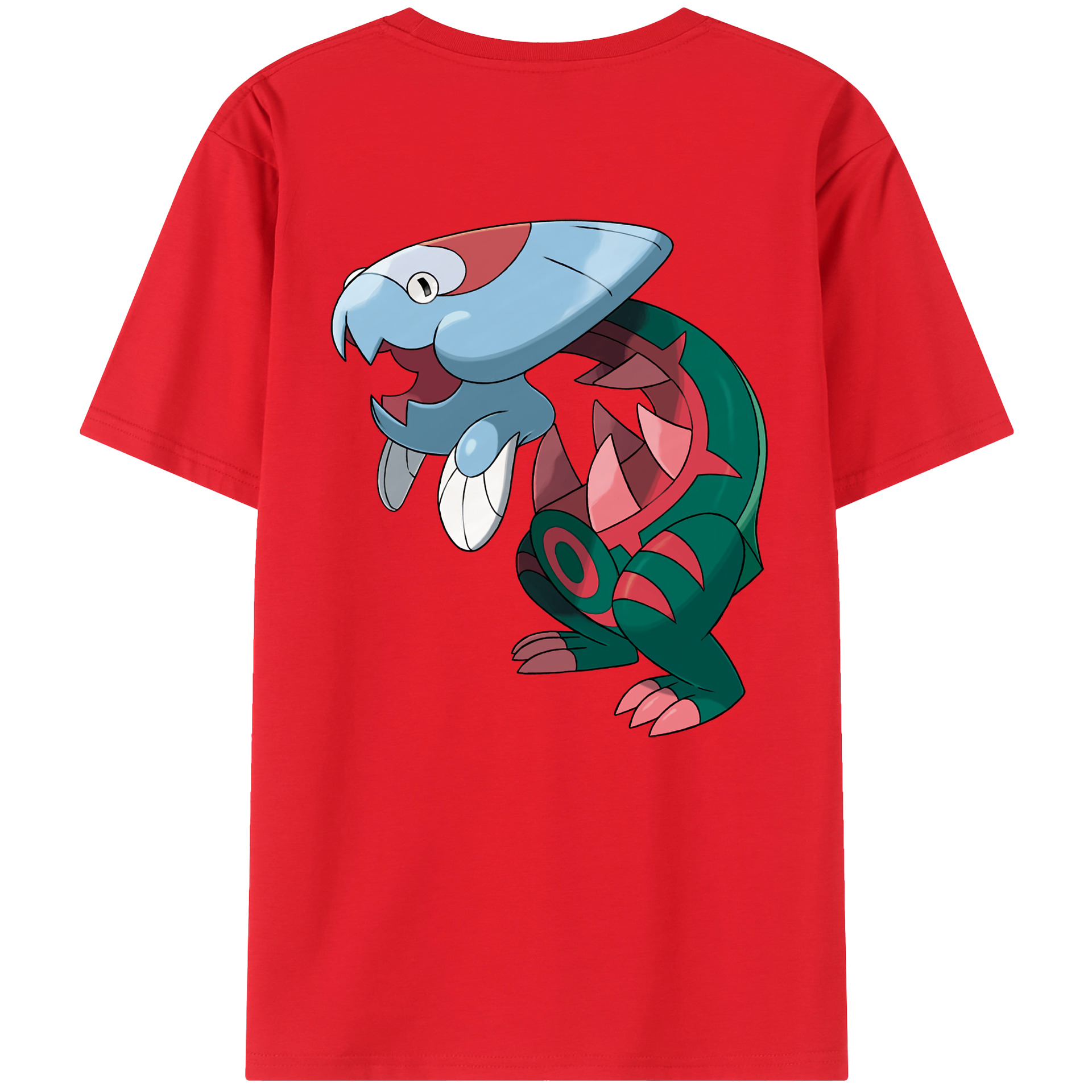 （画像用） ポケットモンスター Pokémon 綿100％ メンズ半袖Tシャツ（バックプリント） 通気性