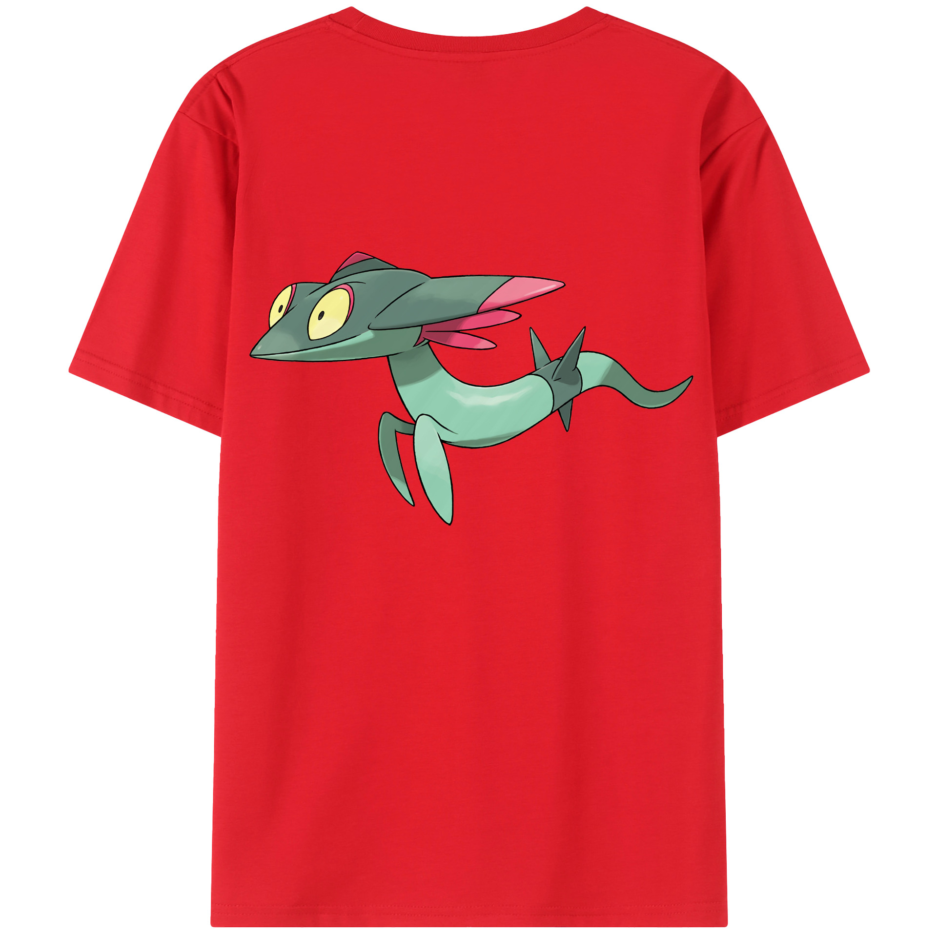 （画像用） ポケットモンスター Pokémon 綿100％ メンズ半袖Tシャツ（バックプリント） 通気性