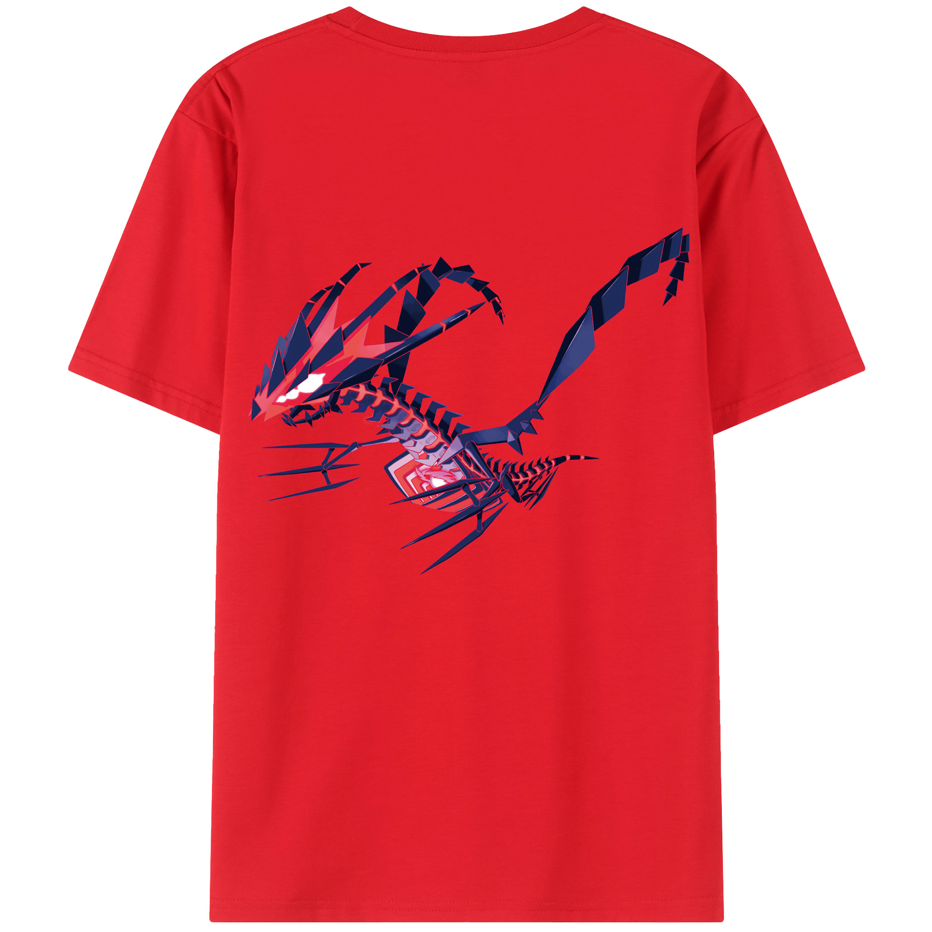 （画像用） ポケットモンスター Pokémon 綿100％ メンズ半袖Tシャツ（バックプリント） 通気性