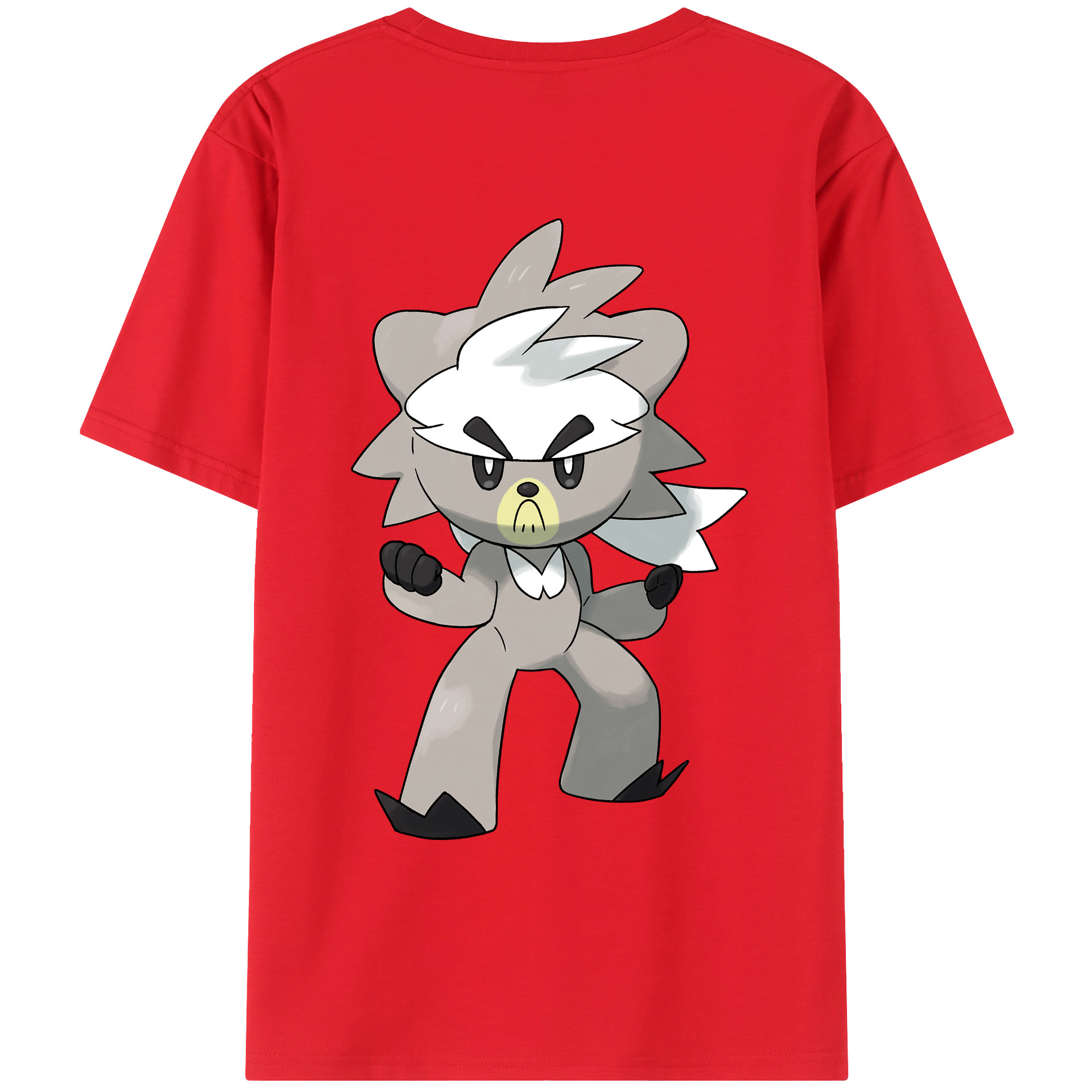 （画像用） ポケットモンスター Pokémon 綿100％ メンズ半袖Tシャツ（バックプリント） 通気性