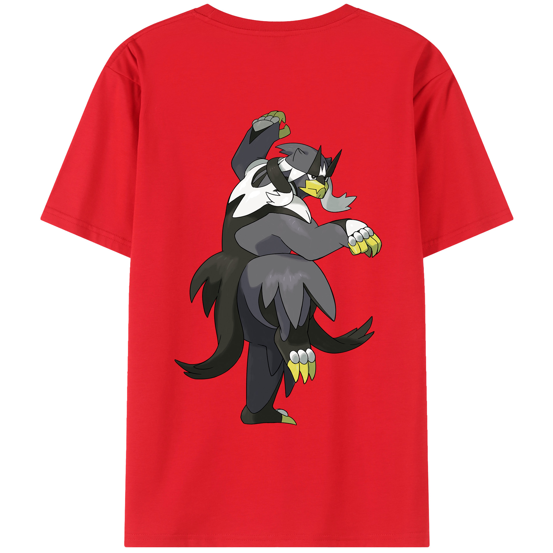 （画像用） ポケットモンスター Pokémon 綿100％ メンズ半袖Tシャツ（バックプリント） 通気性