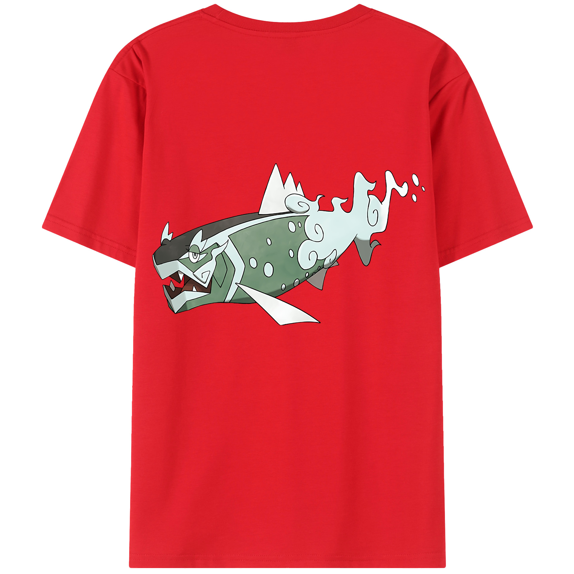 （画像用） ポケットモンスター Pokémon 綿100％ メンズ半袖Tシャツ（バックプリント） 通気性