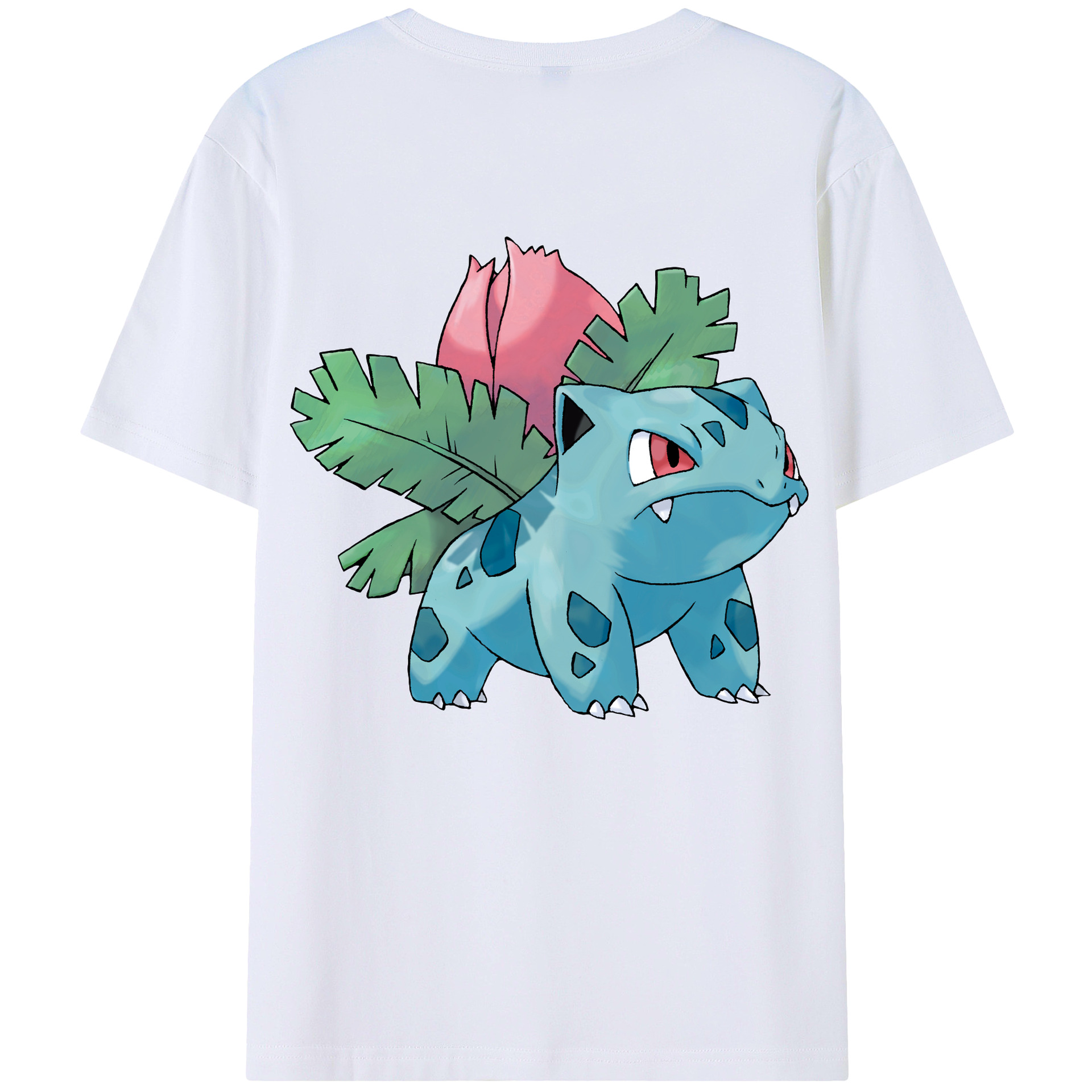 （画像用） ポケットモンスター Pokémon 綿100％ メンズ半袖Tシャツ（バックプリント） 通気性