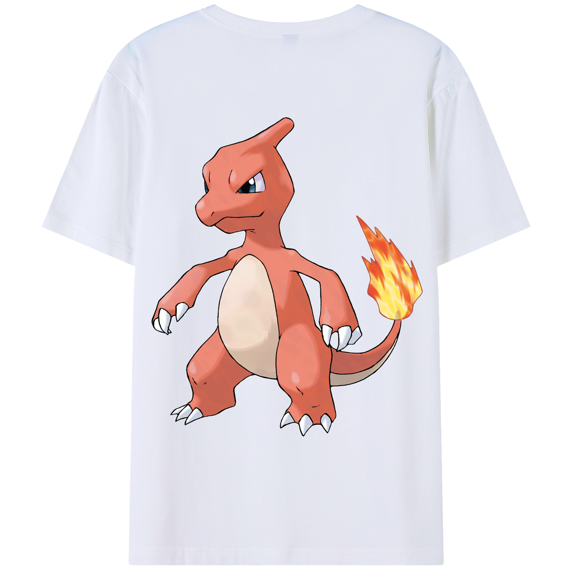 （画像用） ポケットモンスター Pokémon 綿100％ メンズ半袖Tシャツ（バックプリント） 通気性