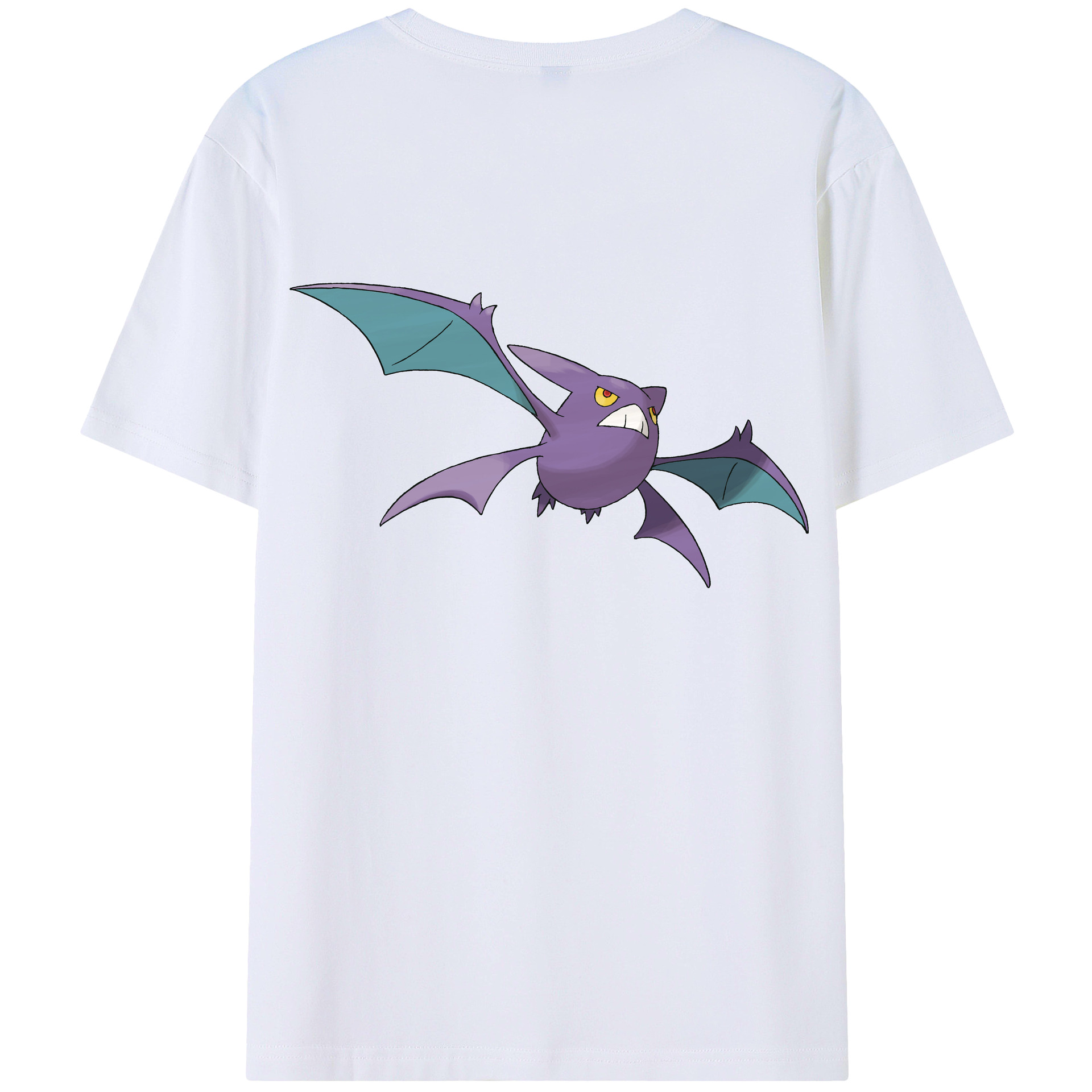 （画像用） ポケットモンスター Pokémon 綿100％ メンズ半袖Tシャツ（バックプリント） 通気性