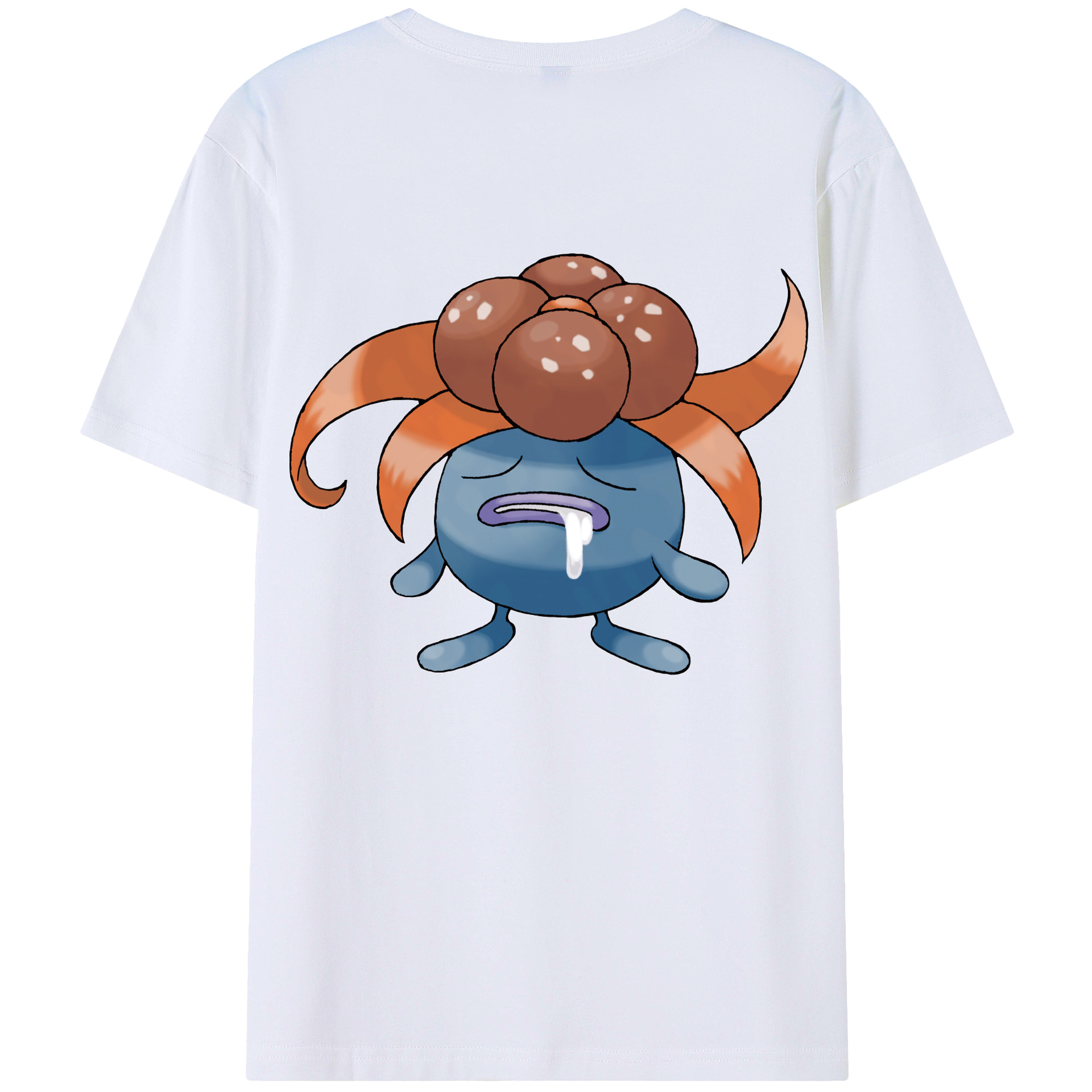 （画像用） ポケットモンスター Pokémon 綿100％ メンズ半袖Tシャツ（バックプリント） 通気性