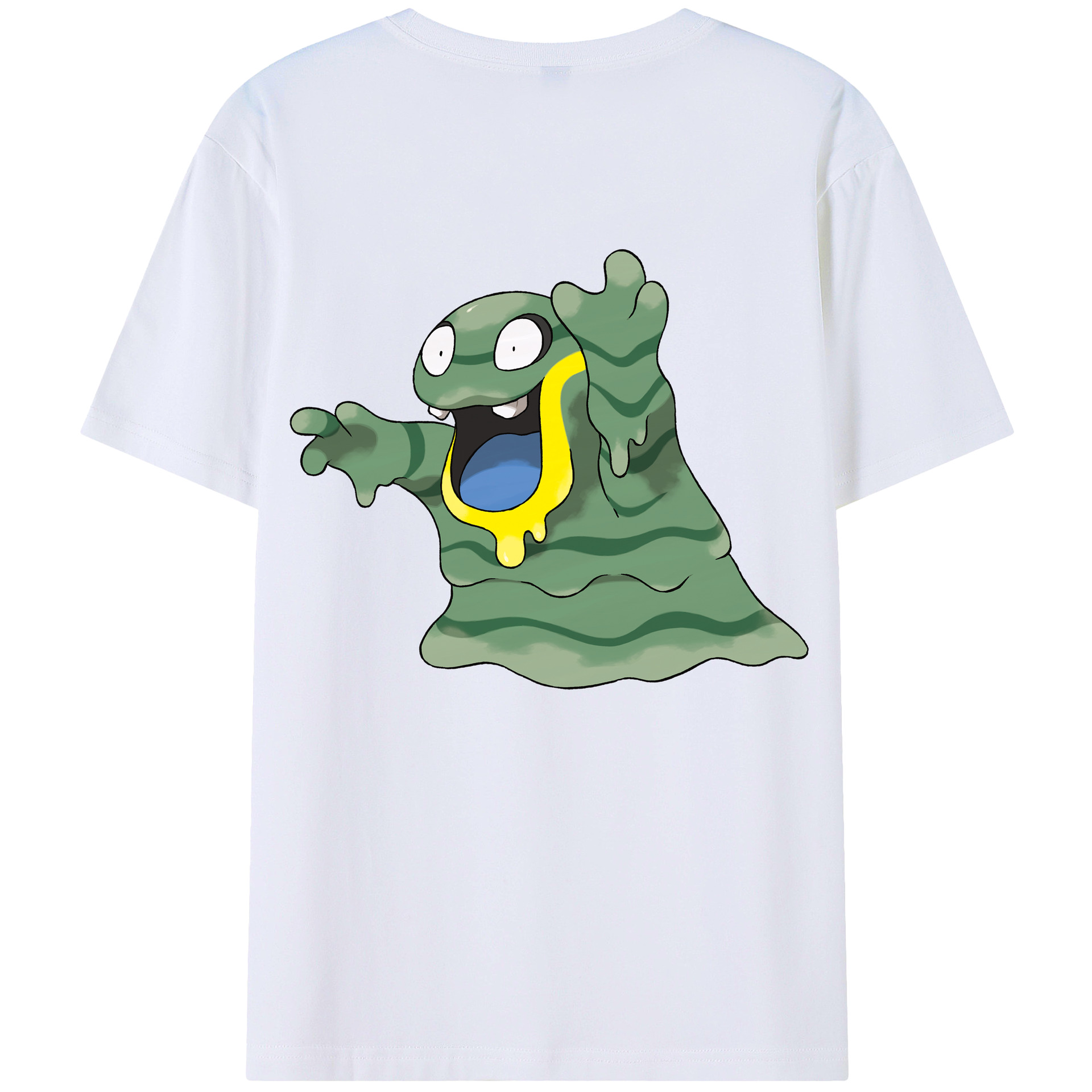 （画像用） ポケットモンスター Pokémon 綿100％ メンズ半袖Tシャツ（バックプリント） 通気性