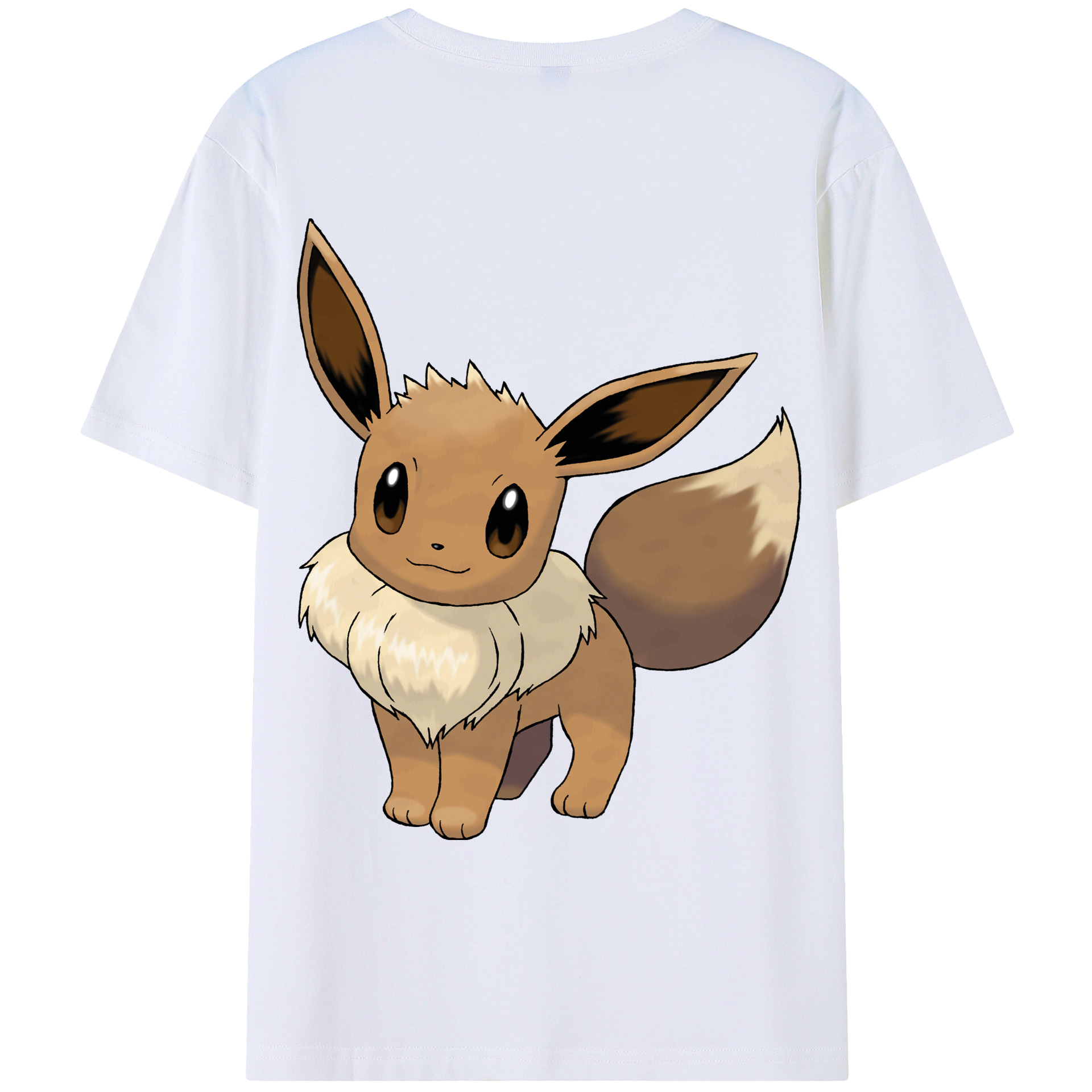 （画像用） ポケットモンスター Pokémon 綿100％ メンズ半袖Tシャツ（バックプリント） 通気性