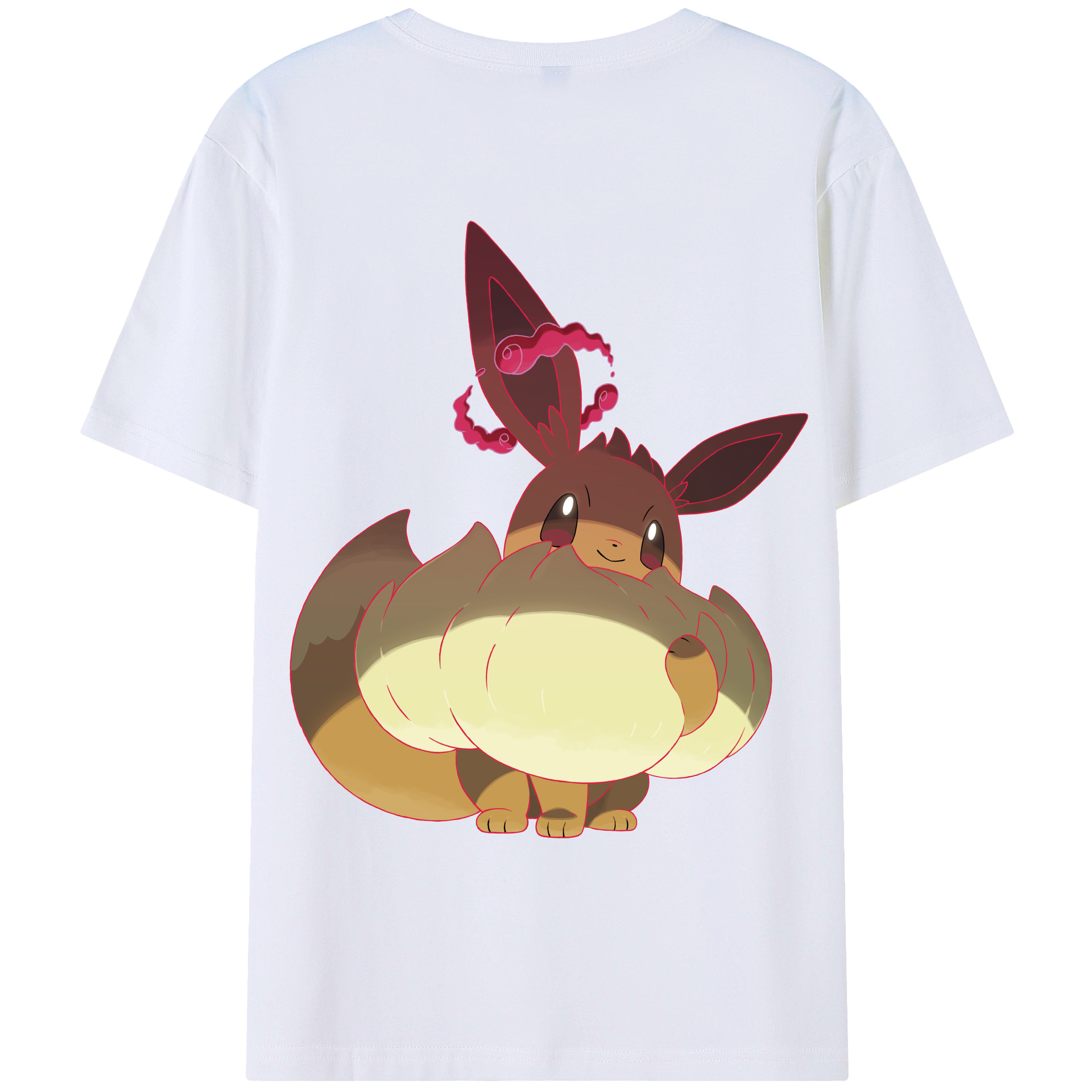 （画像用） ポケットモンスター Pokémon 綿100％ メンズ半袖Tシャツ（バックプリント） 通気性