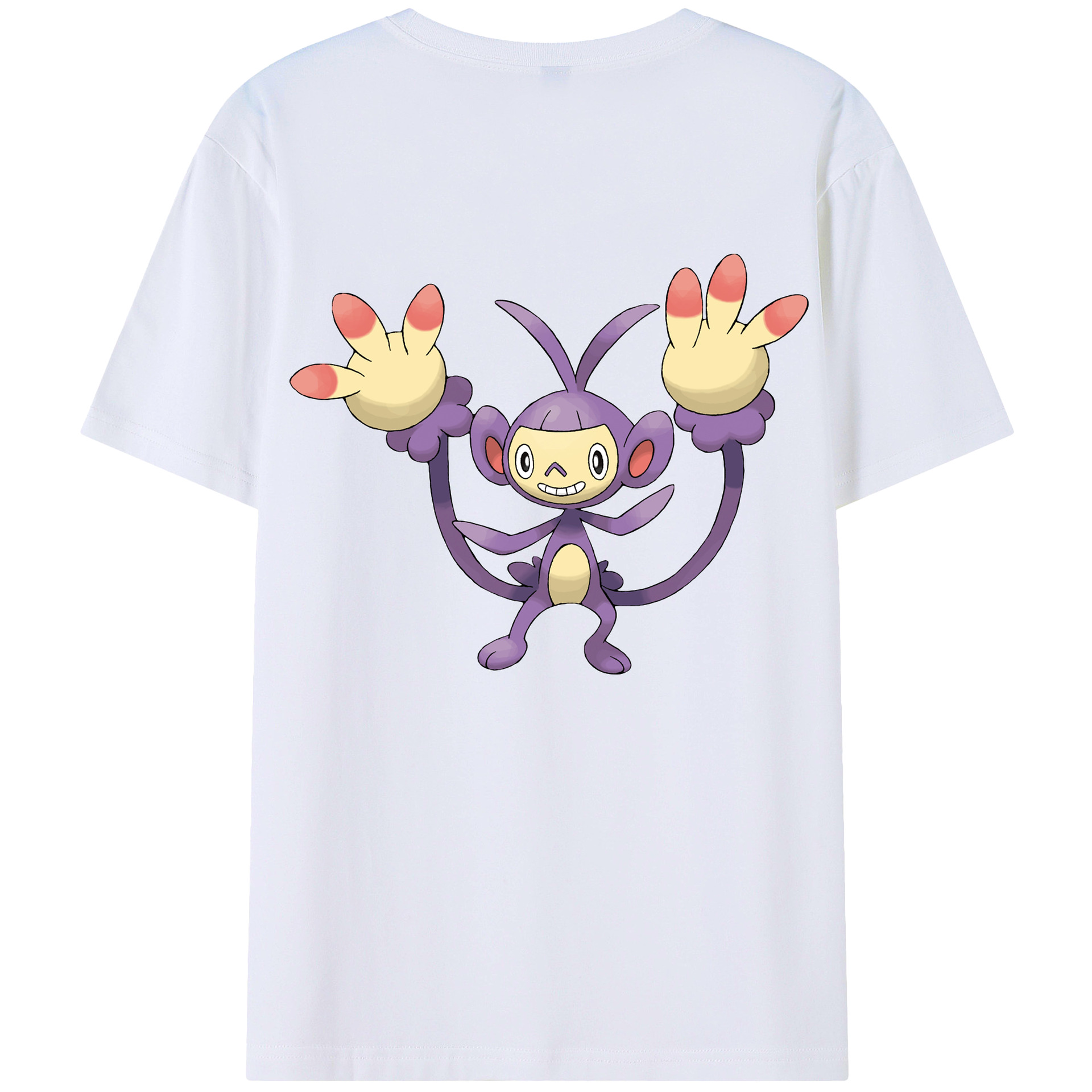（画像用） ポケットモンスター Pokémon 綿100％ メンズ半袖Tシャツ（バックプリント） 通気性