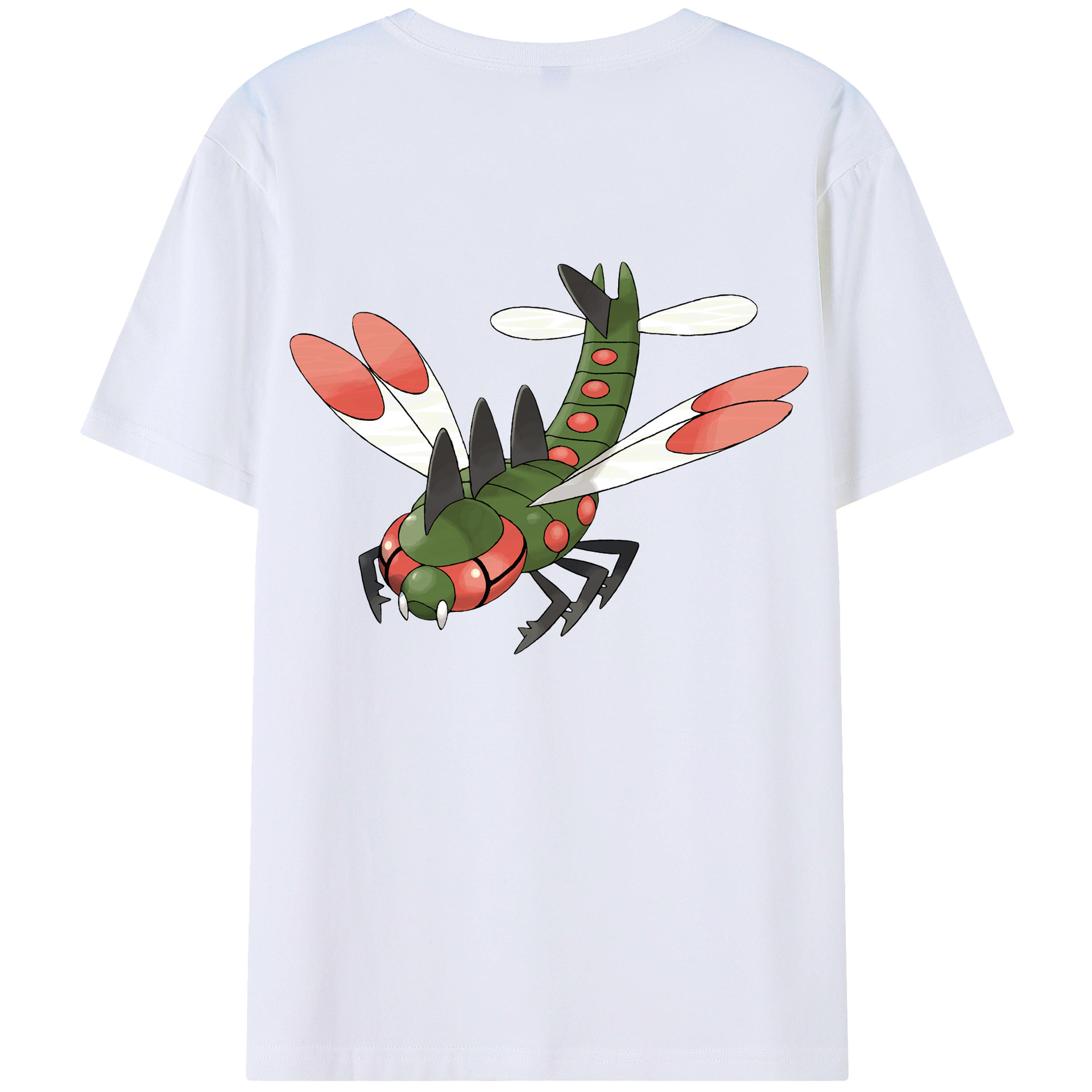 （画像用） ポケットモンスター Pokémon 綿100％ メンズ半袖Tシャツ（バックプリント） 通気性