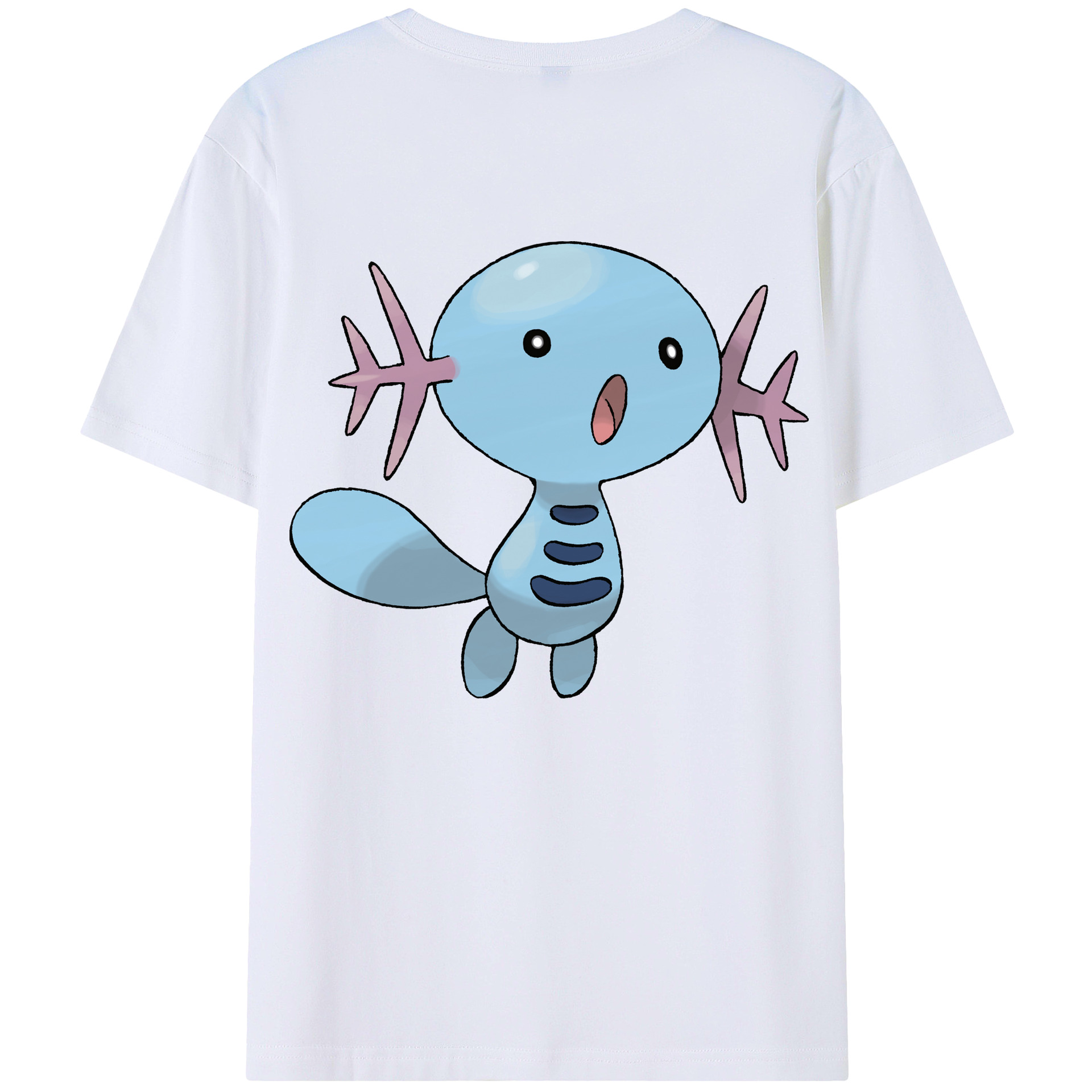 （画像用） ポケットモンスター Pokémon 綿100％ メンズ半袖Tシャツ（バックプリント） 通気性