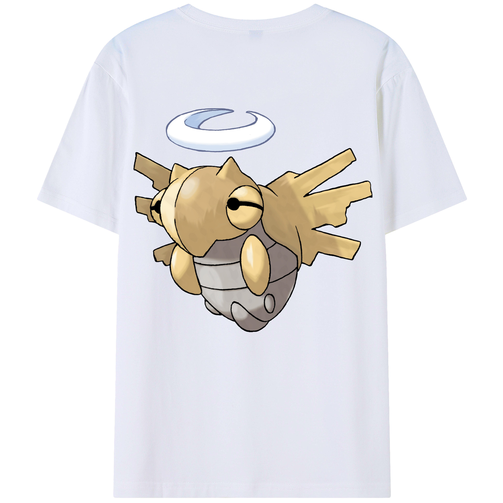 （画像用） ポケットモンスター Pokémon 綿100％ メンズ半袖Tシャツ（バックプリント） 通気性