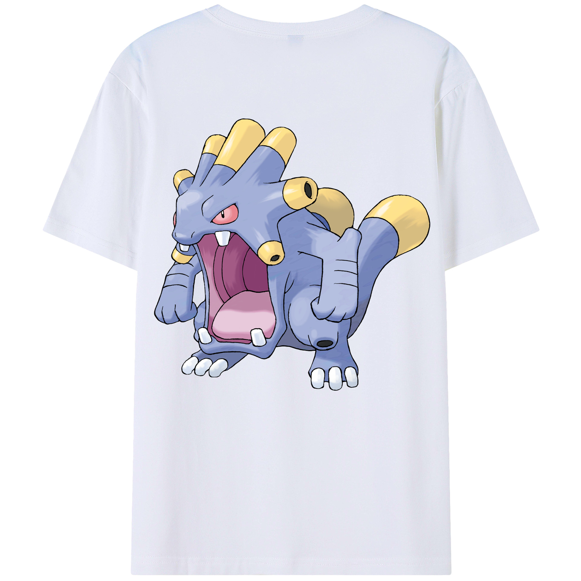 （画像用） ポケットモンスター Pokémon 綿100％ メンズ半袖Tシャツ（バックプリント） 通気性