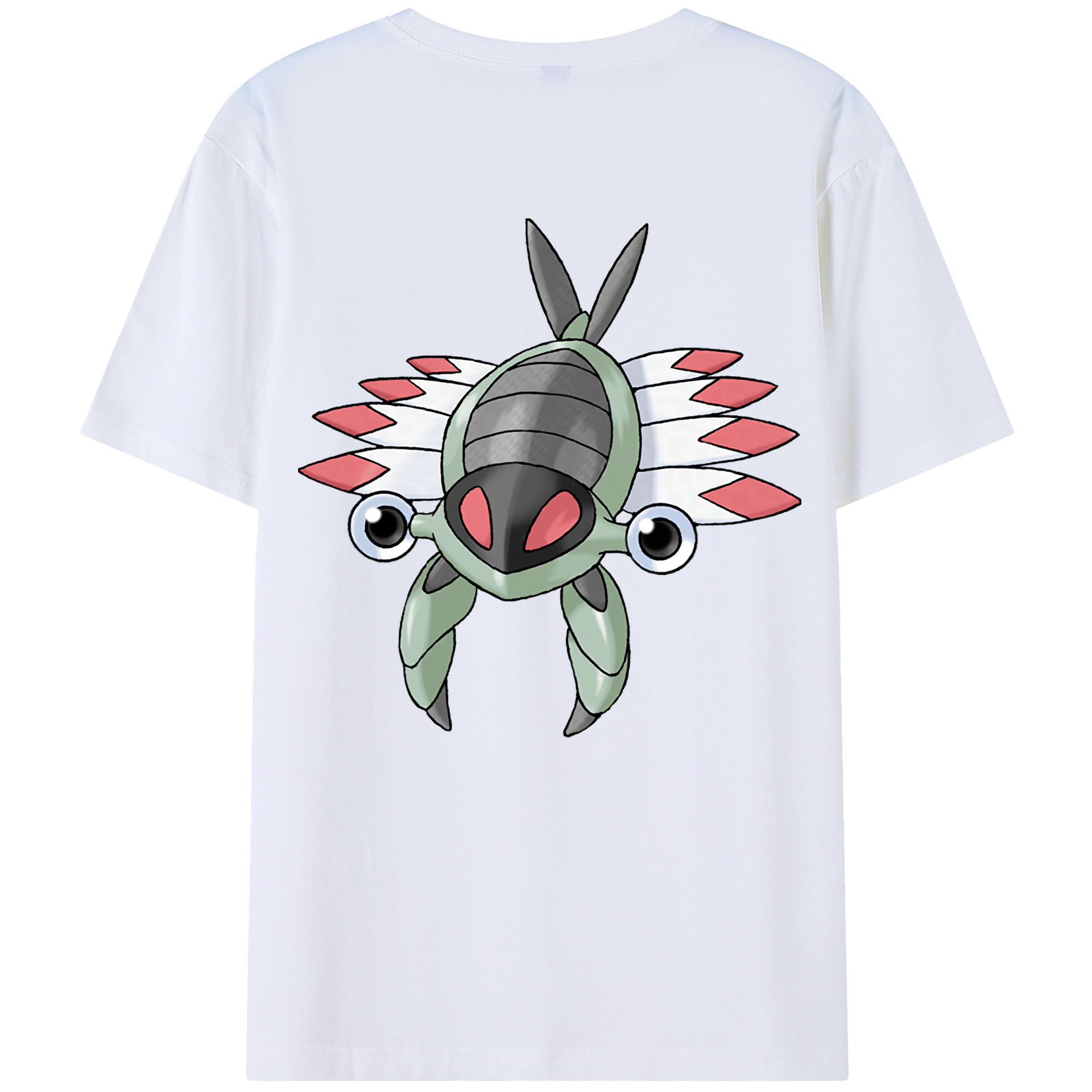 （画像用） ポケットモンスター Pokémon 綿100％ メンズ半袖Tシャツ（バックプリント） 通気性
