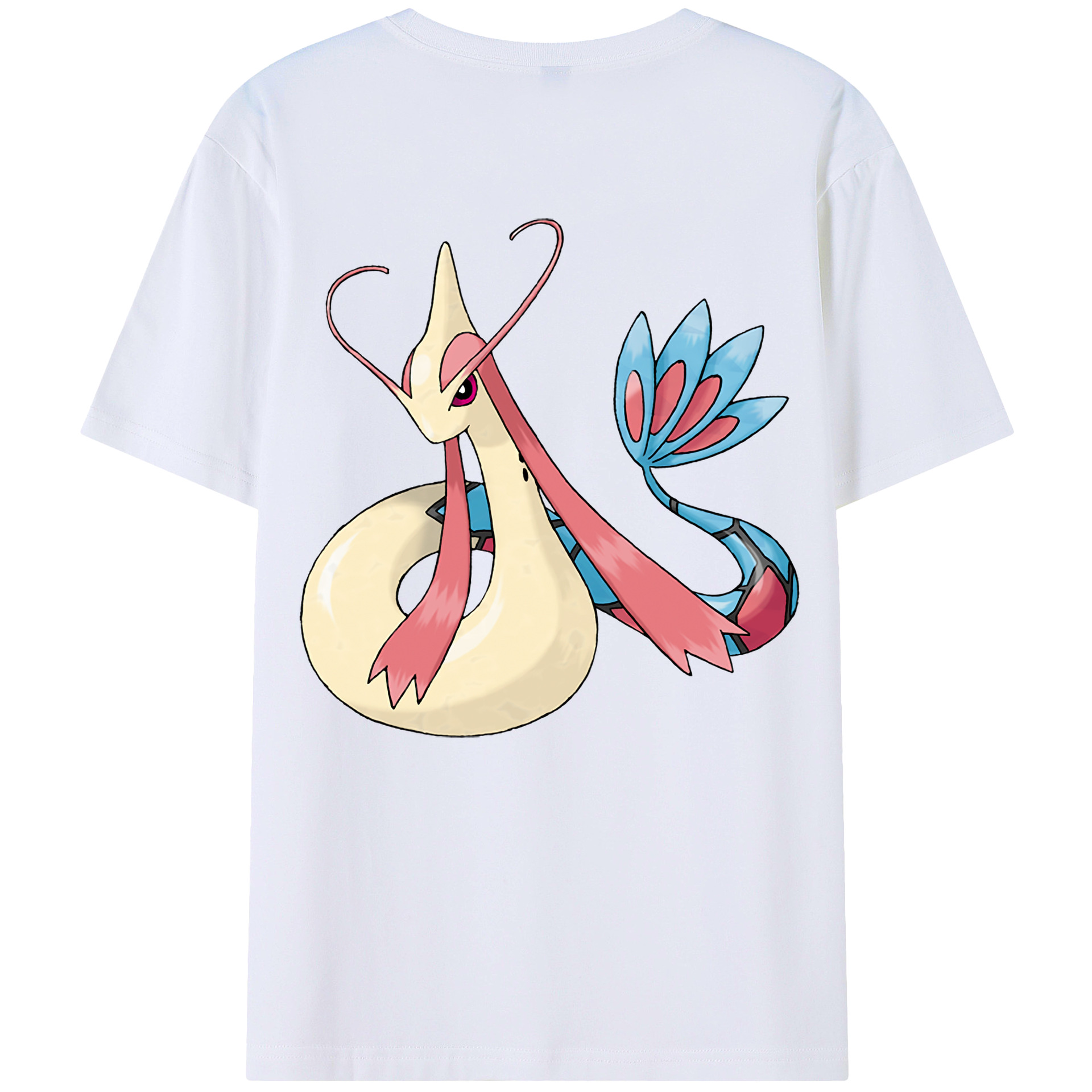 （画像用） ポケットモンスター Pokémon 綿100％ メンズ半袖Tシャツ（バックプリント） 通気性