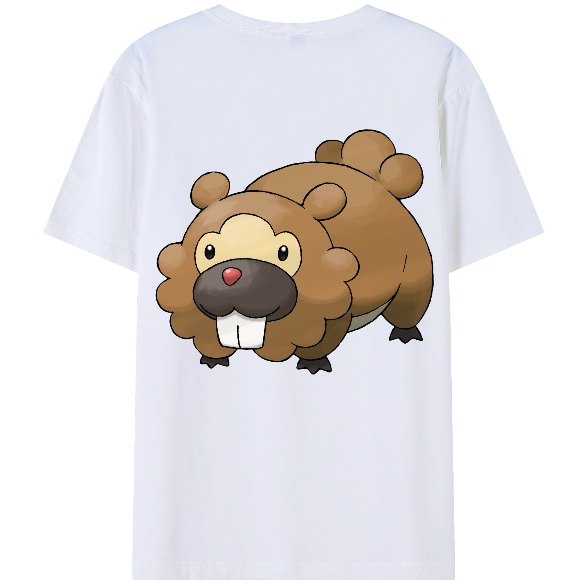 （画像用） ポケットモンスター Pokémon 綿100％ メンズ半袖Tシャツ（バックプリント） 通気性