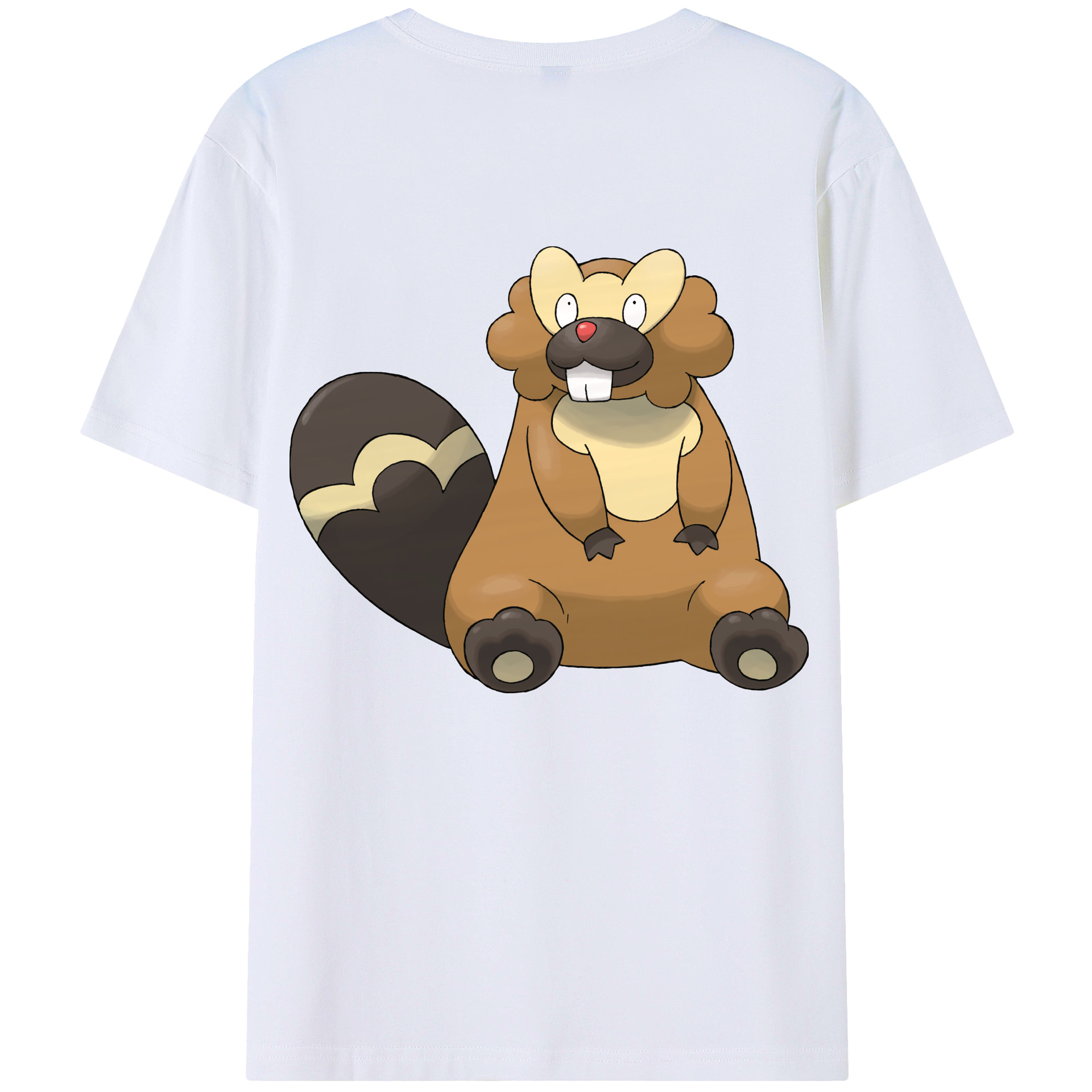 （画像用） ポケットモンスター Pokémon 綿100％ メンズ半袖Tシャツ（バックプリント） 通気性