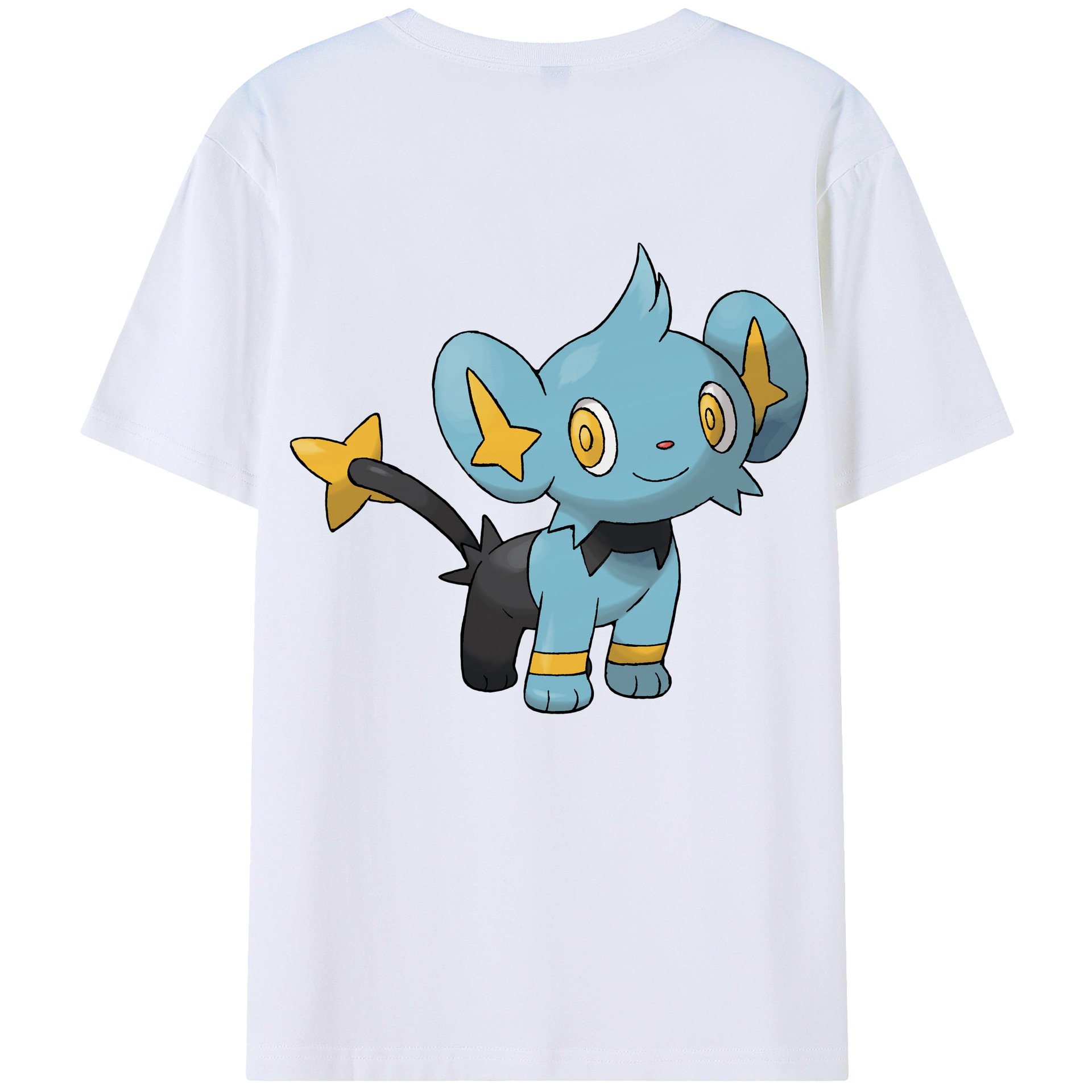 （画像用） ポケットモンスター Pokémon 綿100％ メンズ半袖Tシャツ（バックプリント） 通気性
