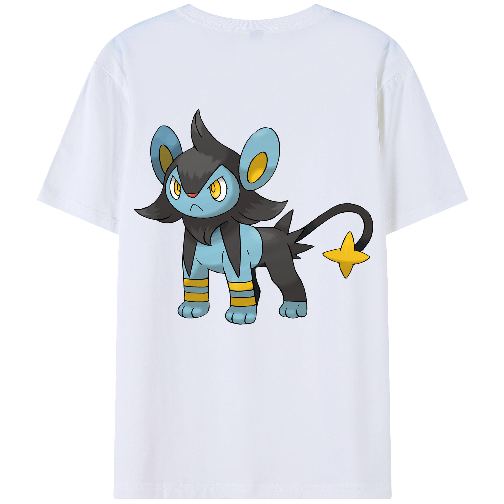 （画像用） ポケットモンスター Pokémon 綿100％ メンズ半袖Tシャツ（バックプリント） 通気性