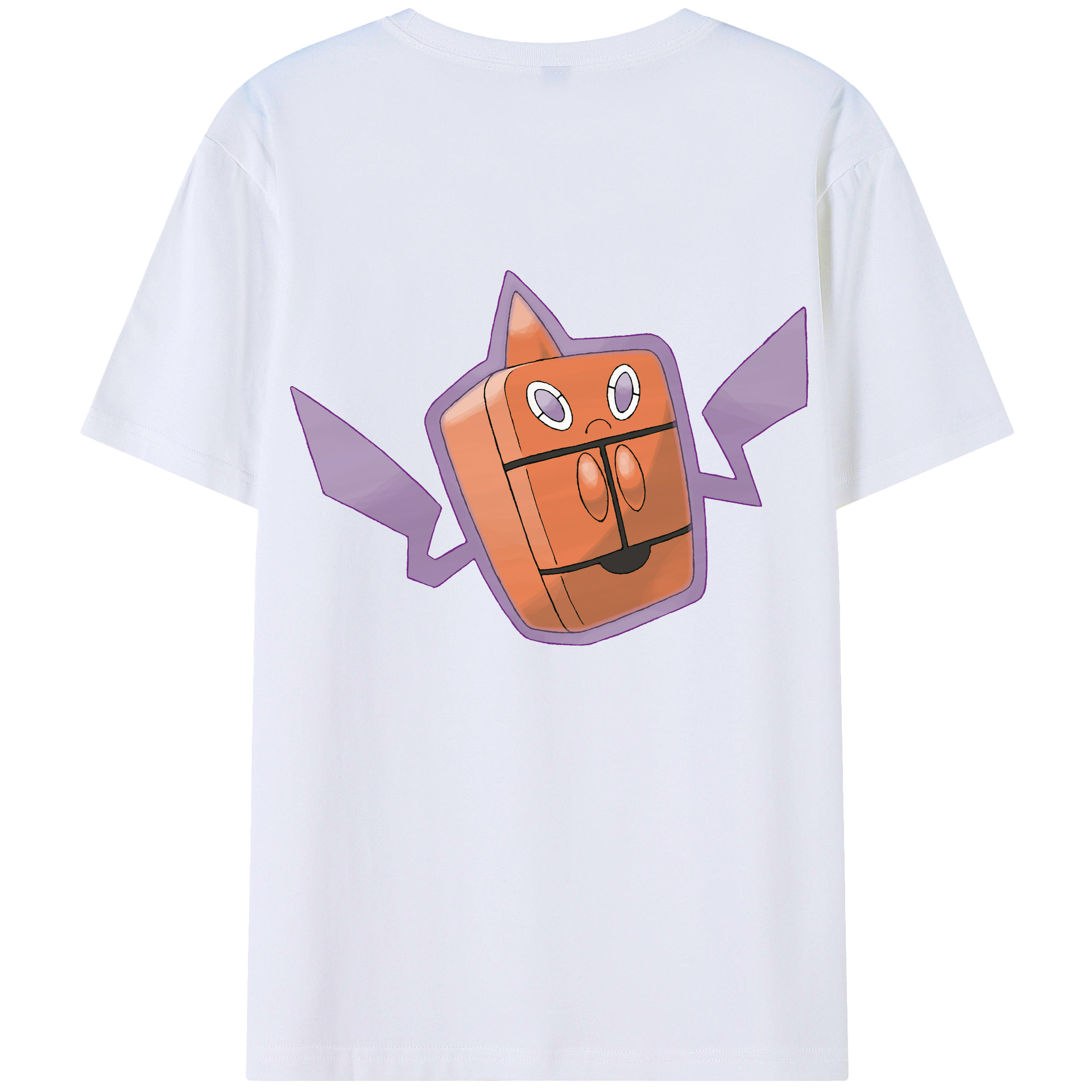 （画像用） ポケットモンスター Pokémon 綿100％ メンズ半袖Tシャツ（バックプリント） 通気性