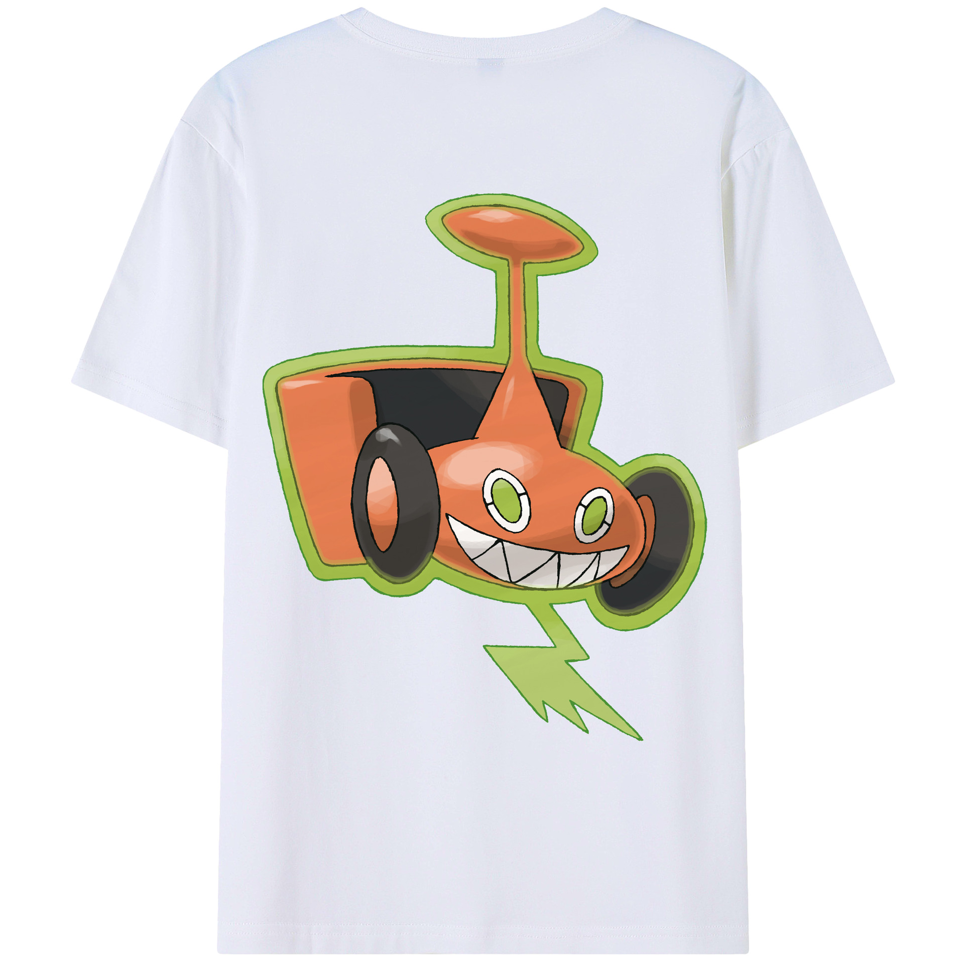 （画像用） ポケットモンスター Pokémon 綿100％ メンズ半袖Tシャツ（バックプリント） 通気性