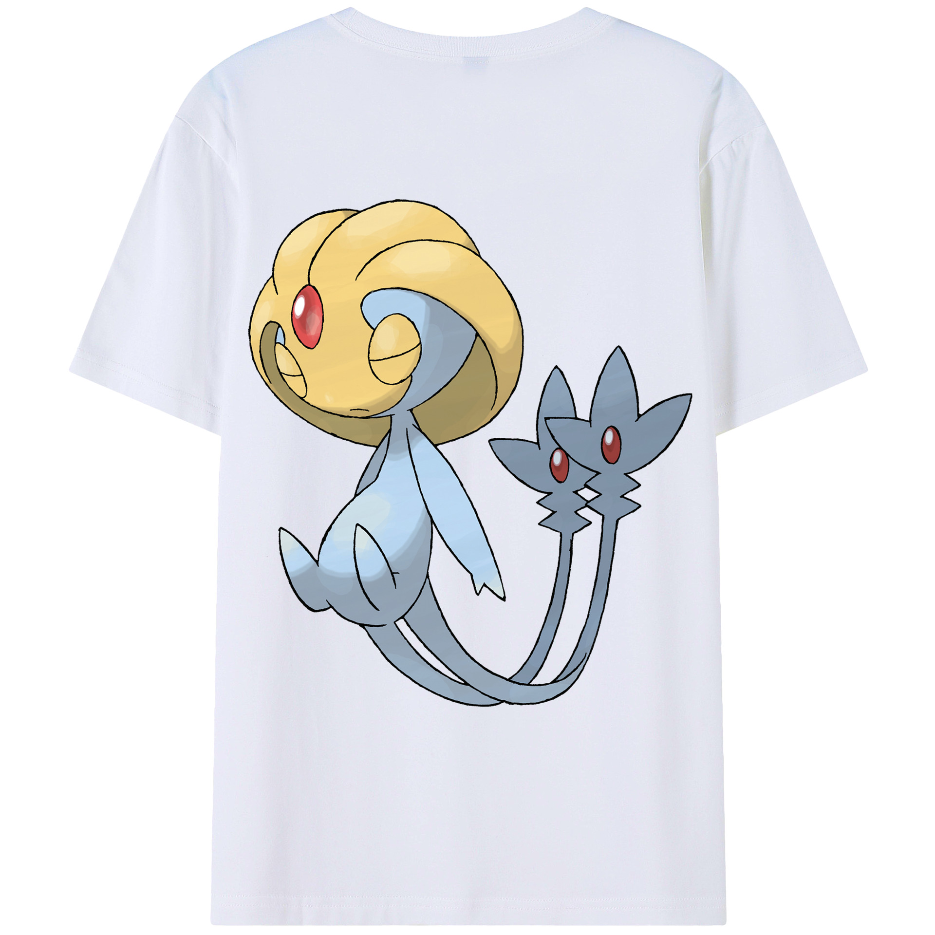 （画像用） ポケットモンスター Pokémon 綿100％ メンズ半袖Tシャツ（バックプリント） 通気性