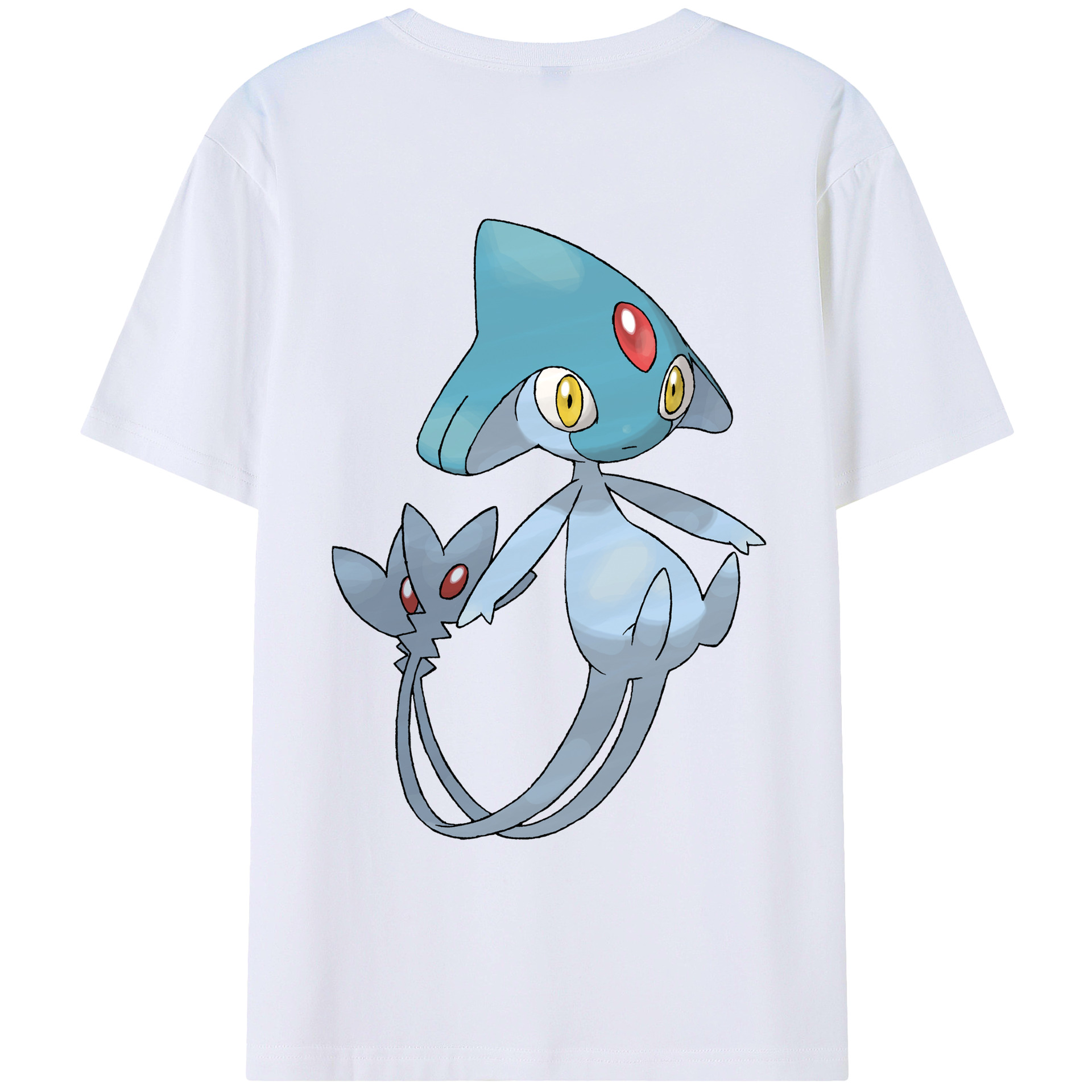 （画像用） ポケットモンスター Pokémon 綿100％ メンズ半袖Tシャツ（バックプリント） 通気性