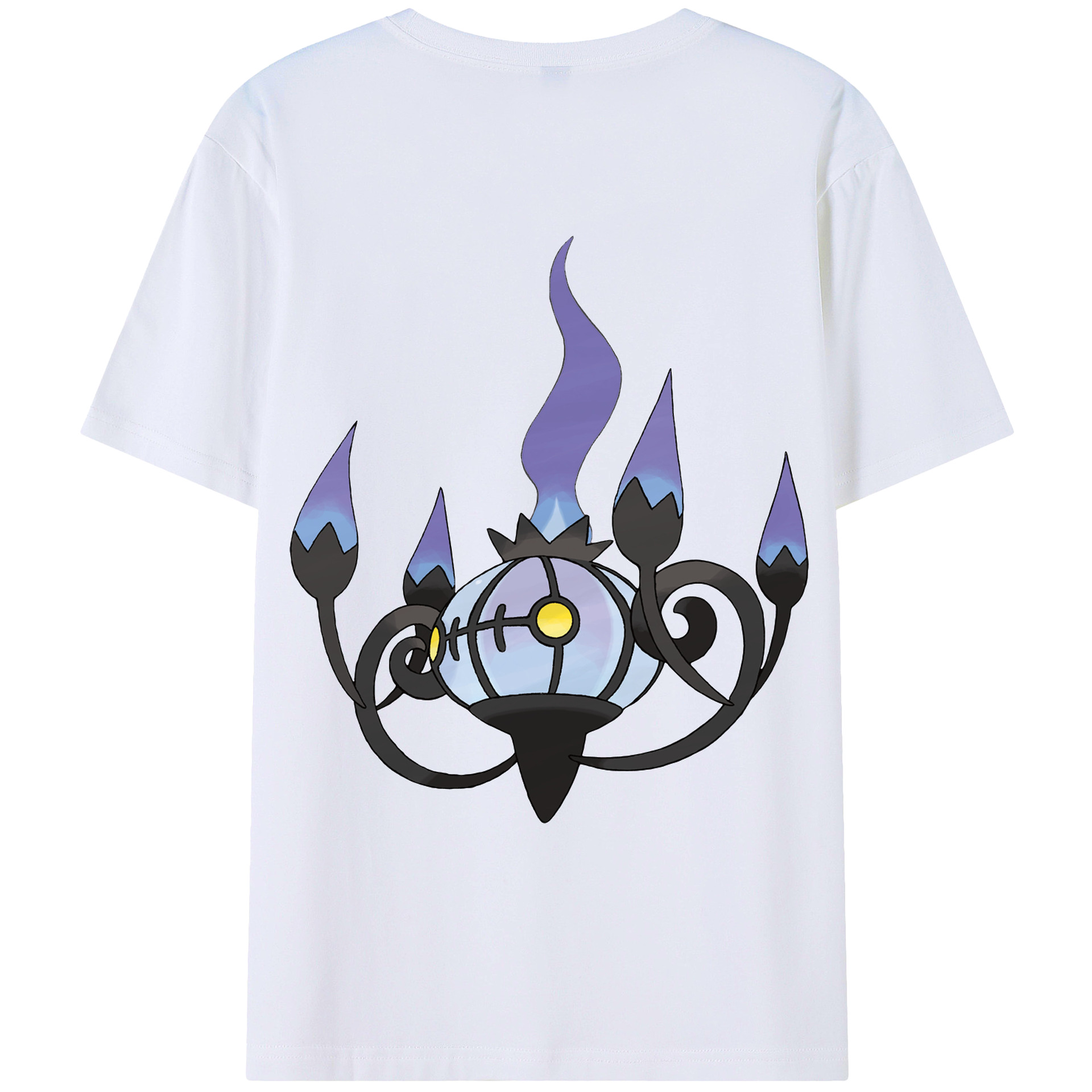 （画像用） ポケットモンスター Pokémon 綿100％ メンズ半袖Tシャツ（バックプリント） 通気性
