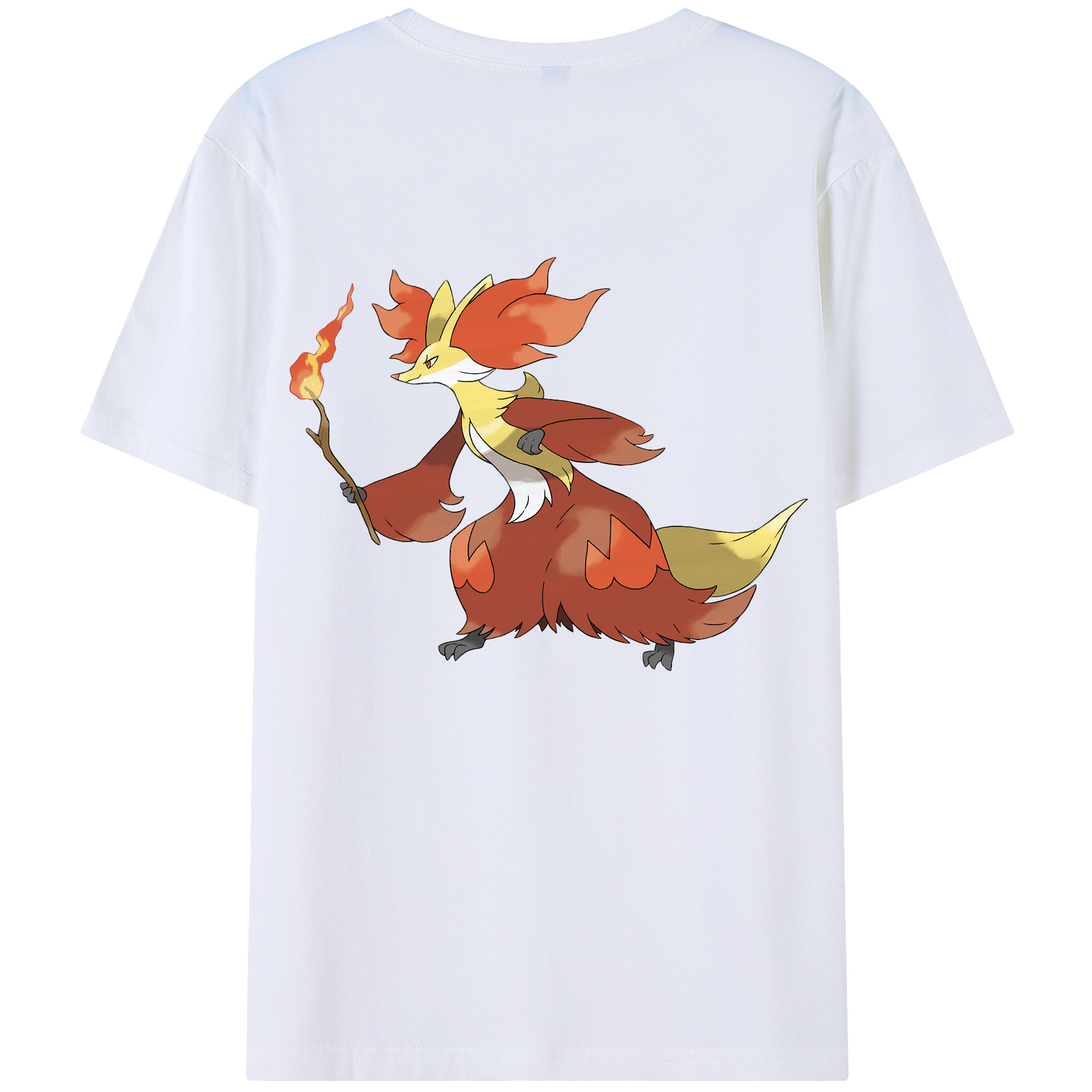 （画像用） ポケットモンスター Pokémon 綿100％ メンズ半袖Tシャツ（バックプリント） 通気性