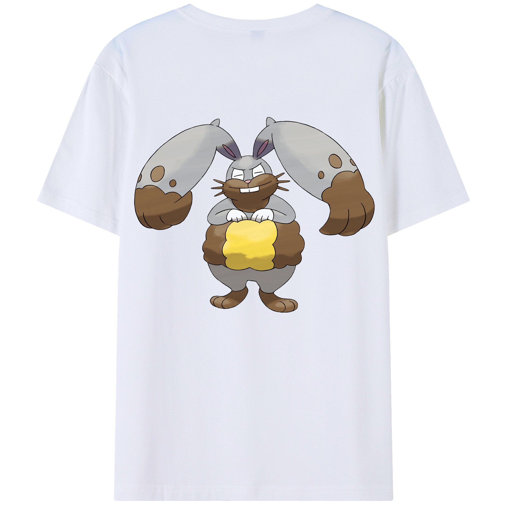 （画像用） ポケットモンスター Pokémon 綿100％ メンズ半袖Tシャツ（バックプリント） 通気性