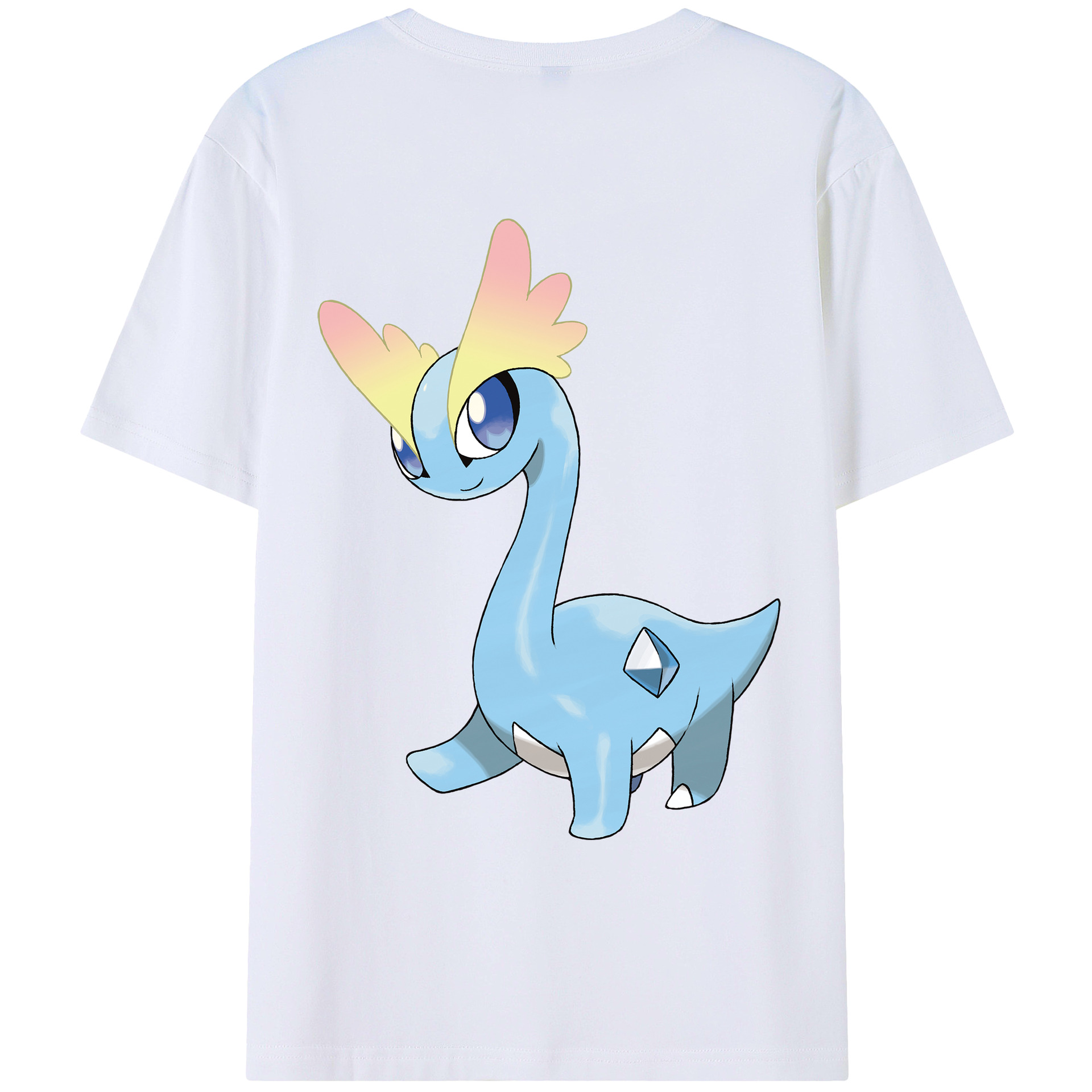 （画像用） ポケットモンスター Pokémon 綿100％ メンズ半袖Tシャツ（バックプリント） 通気性