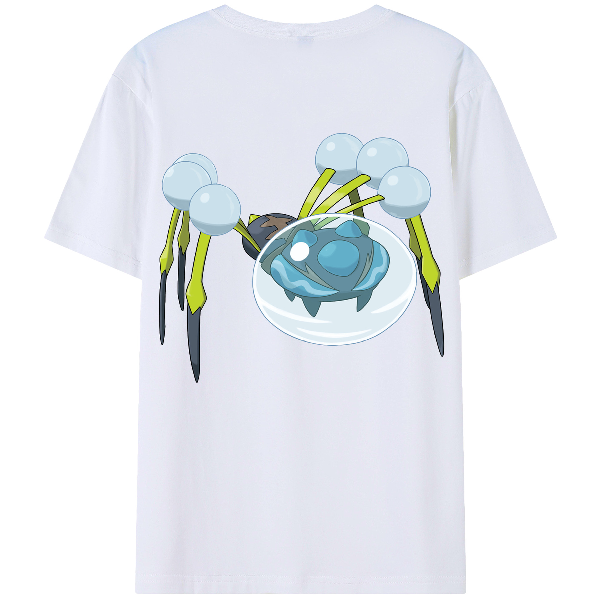 （画像用） ポケットモンスター Pokémon 綿100％ メンズ半袖Tシャツ（バックプリント） 通気性