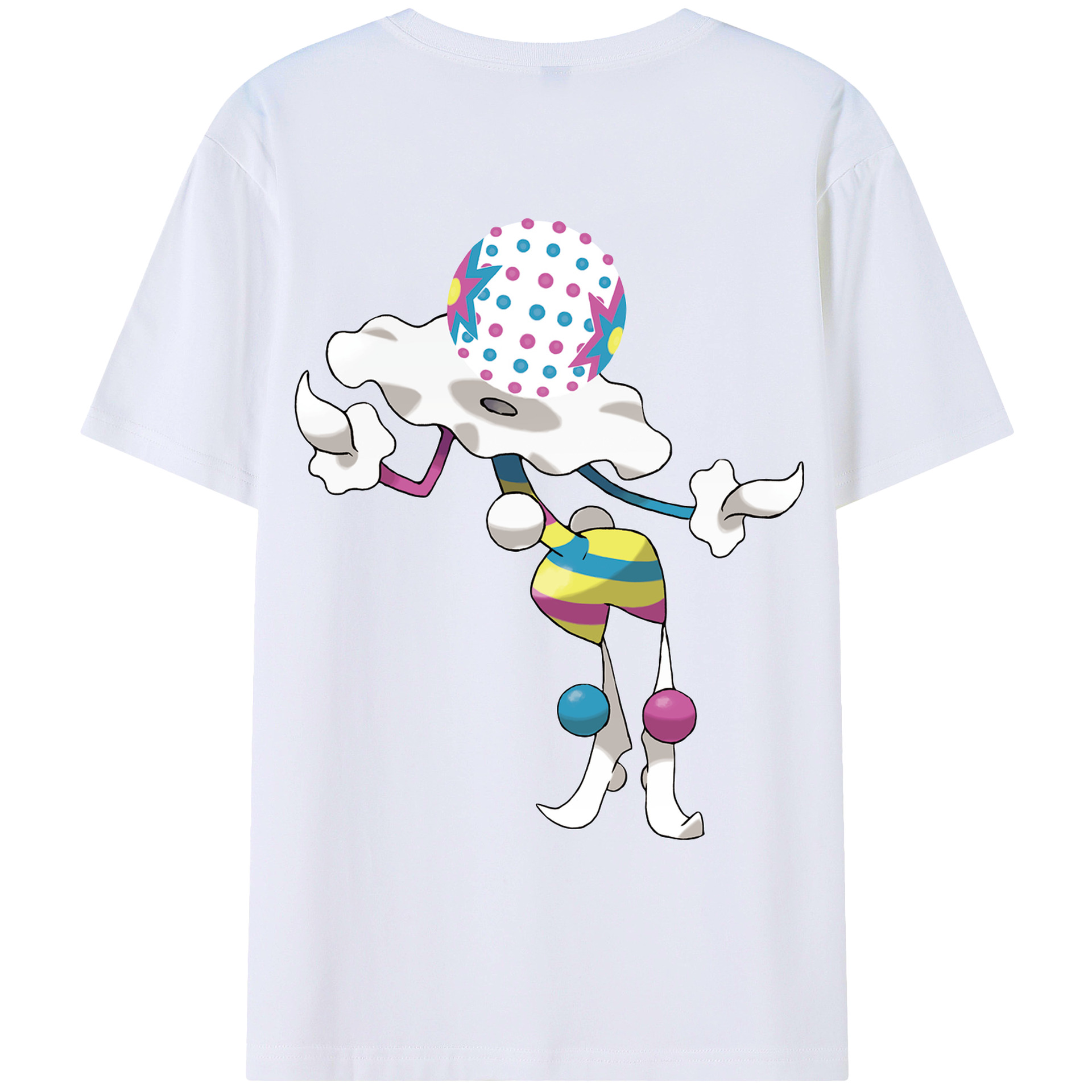 （画像用） ポケットモンスター Pokémon 綿100％ メンズ半袖Tシャツ（バックプリント） 通気性