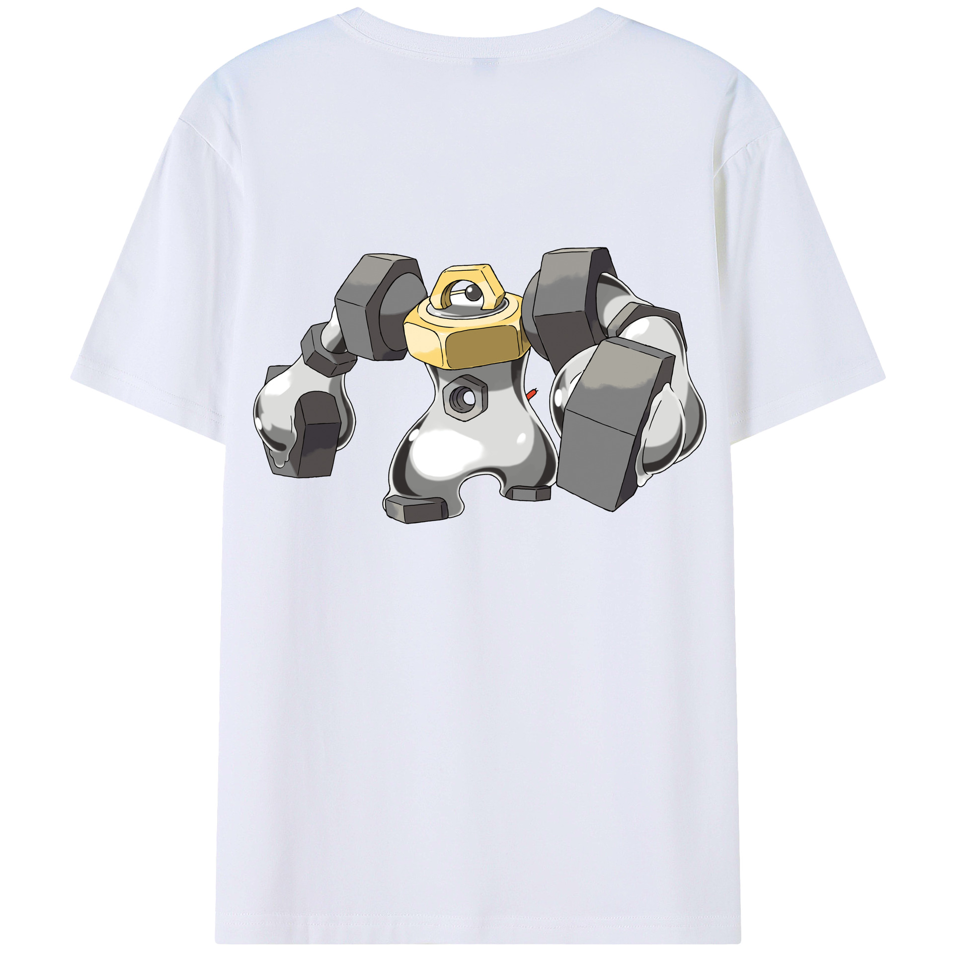 （画像用） ポケットモンスター Pokémon 綿100％ メンズ半袖Tシャツ（バックプリント） 通気性