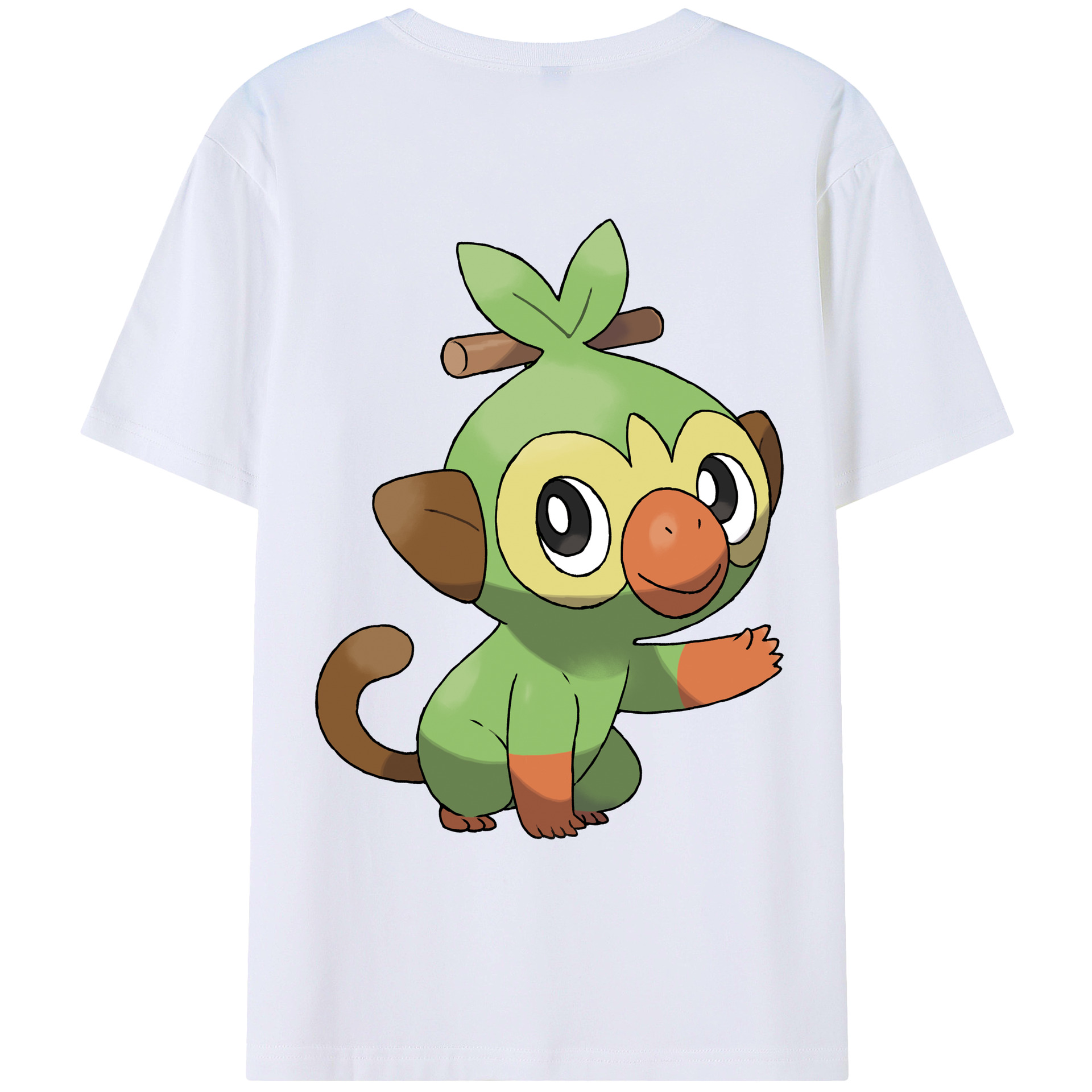 （画像用） ポケットモンスター Pokémon 綿100％ メンズ半袖Tシャツ（バックプリント） 通気性