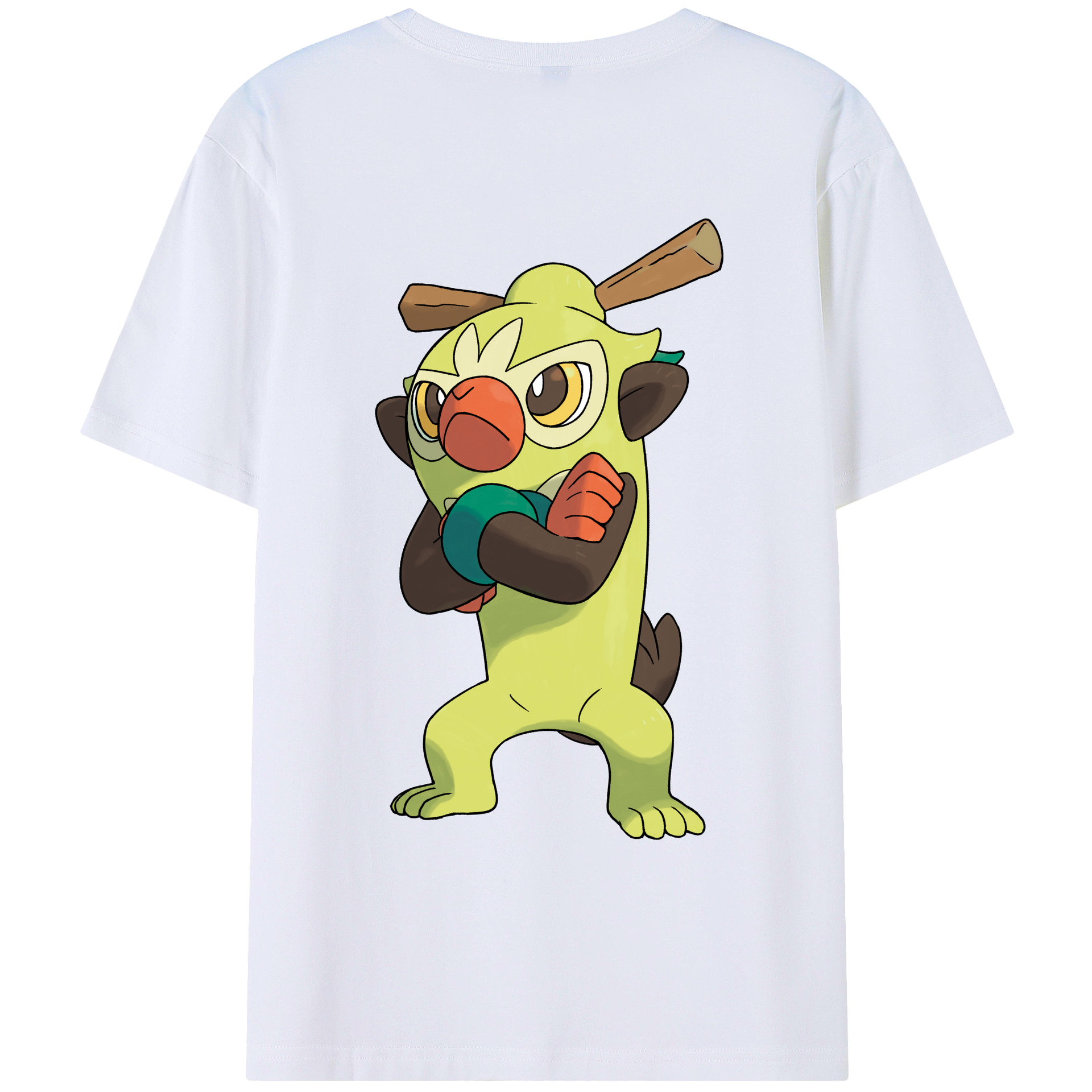 （画像用） ポケットモンスター Pokémon 綿100％ メンズ半袖Tシャツ（バックプリント） 通気性