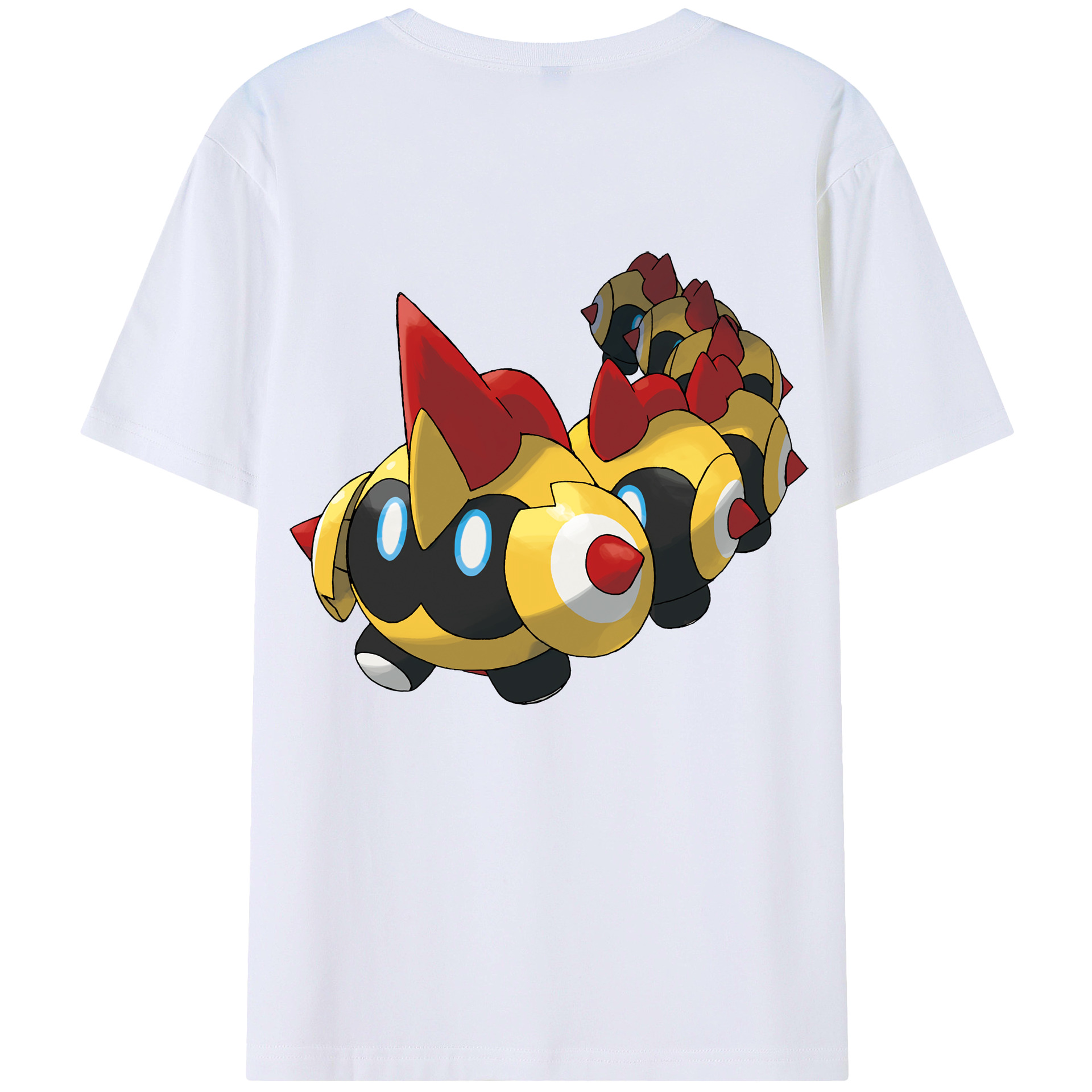 （画像用） ポケットモンスター Pokémon 綿100％ メンズ半袖Tシャツ（バックプリント） 通気性