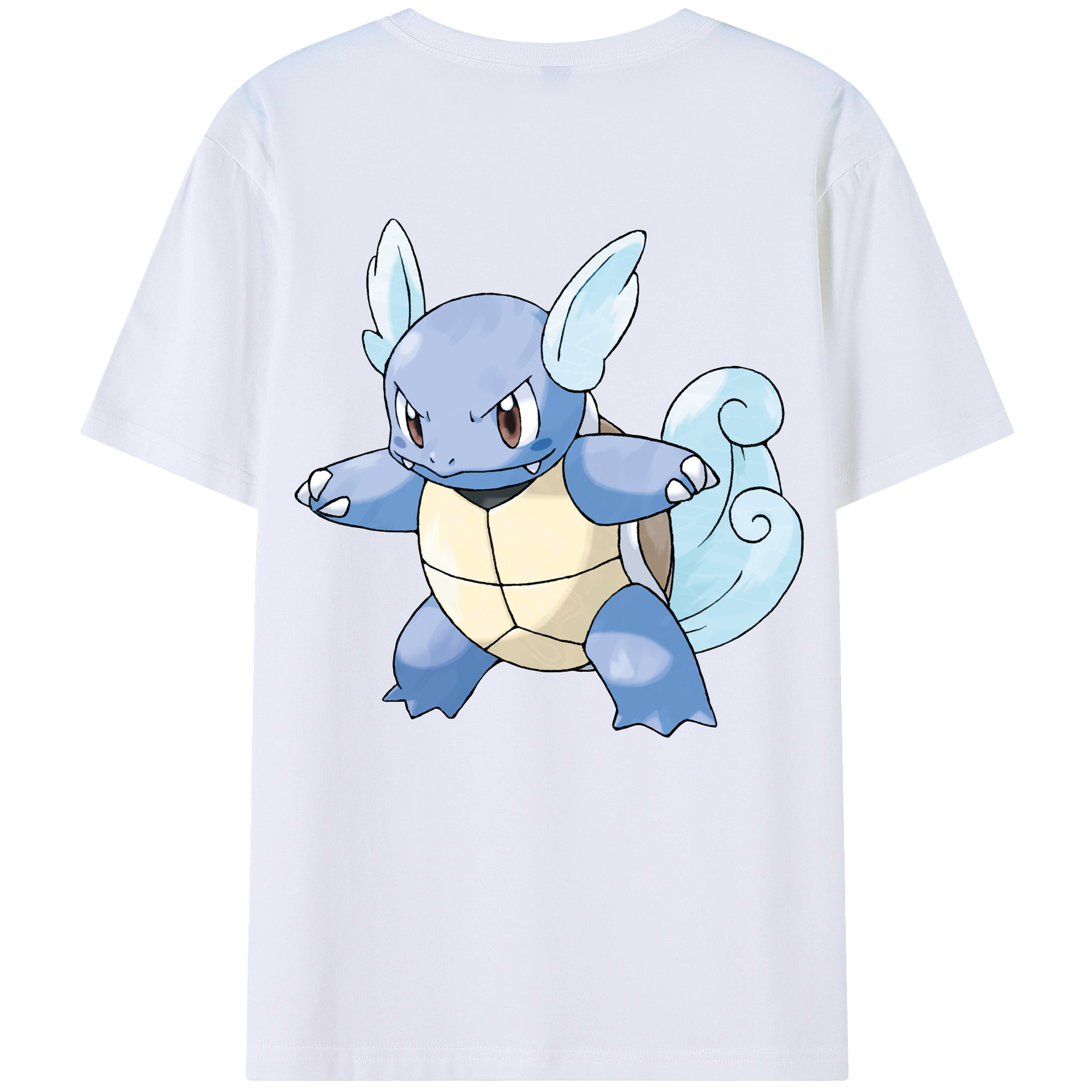 （画像用） ポケットモンスター Pokémon 綿100％ メンズ半袖Tシャツ（バックプリント） 通気性