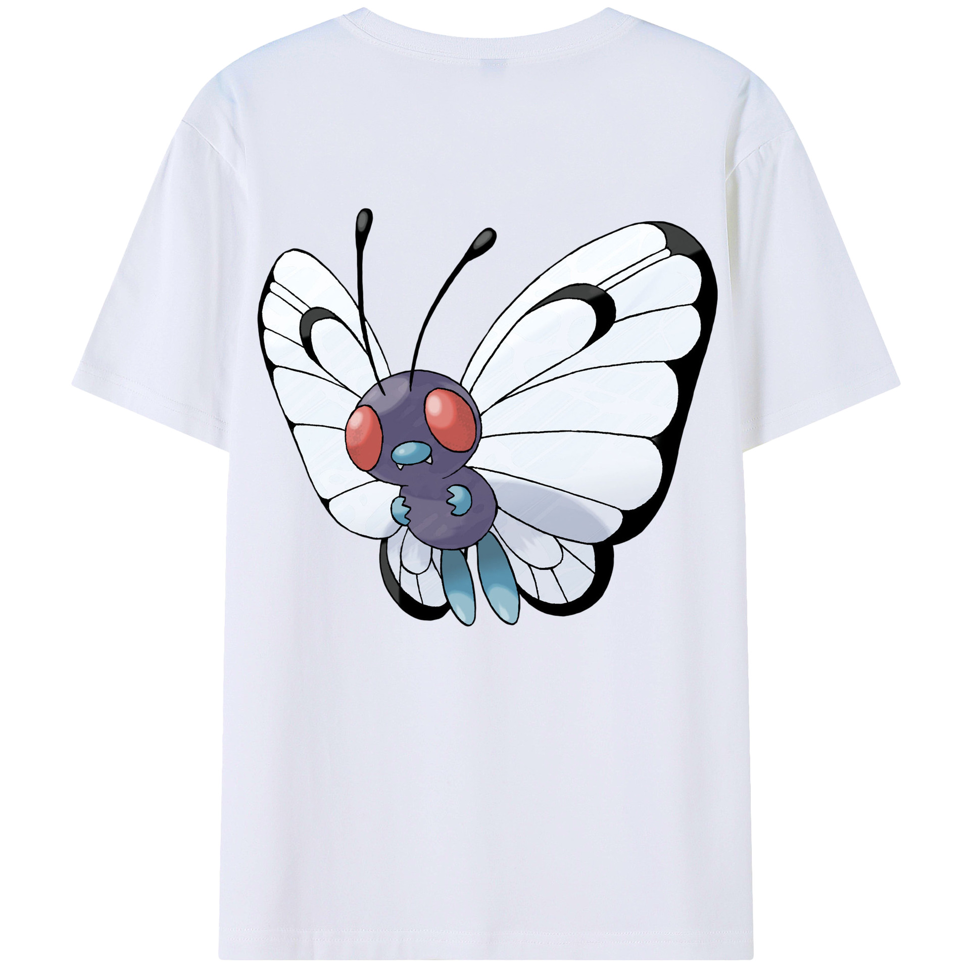 （画像用） ポケットモンスター Pokémon 綿100％ メンズ半袖Tシャツ（バックプリント） 通気性