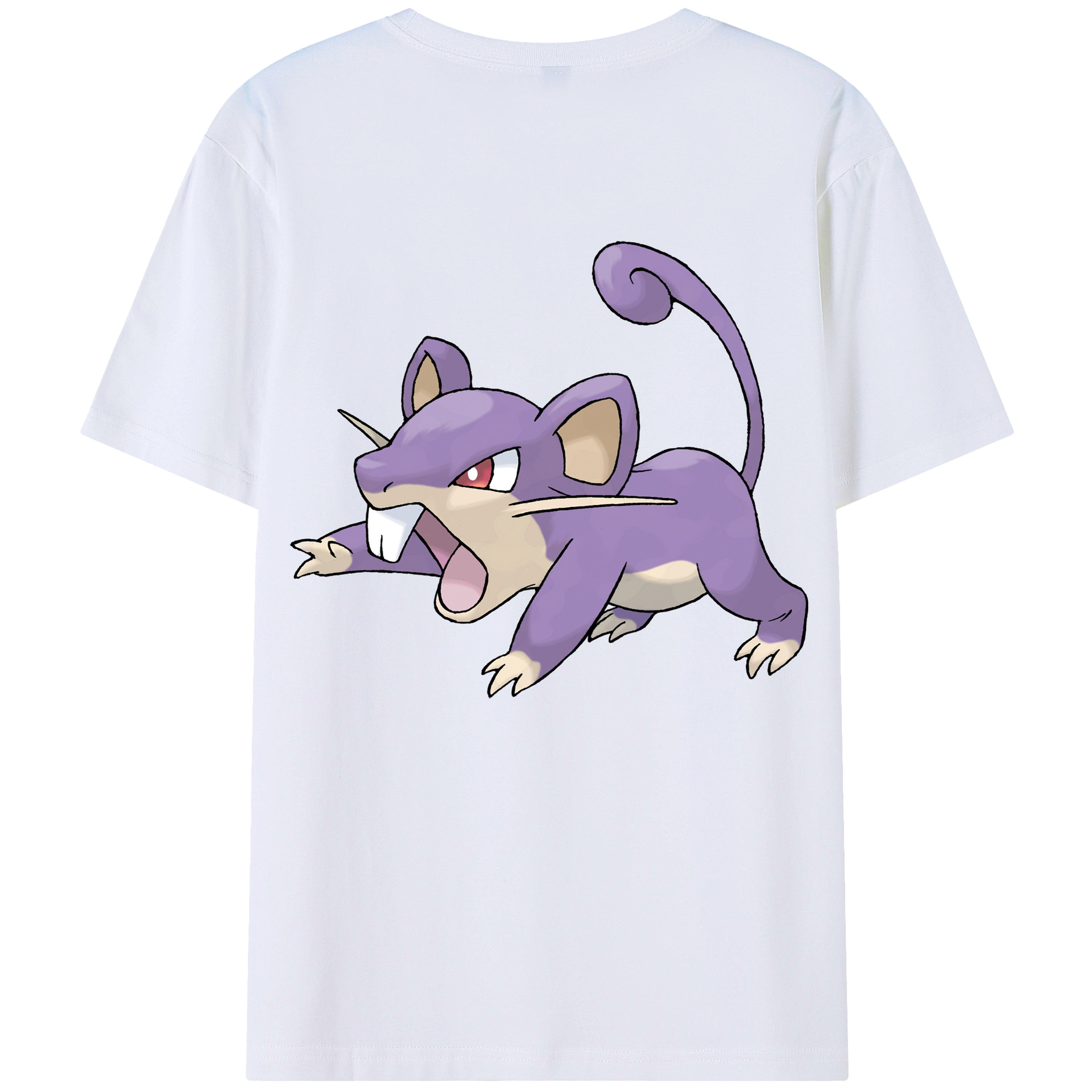 （画像用） ポケットモンスター Pokémon 綿100％ メンズ半袖Tシャツ（バックプリント） 通気性