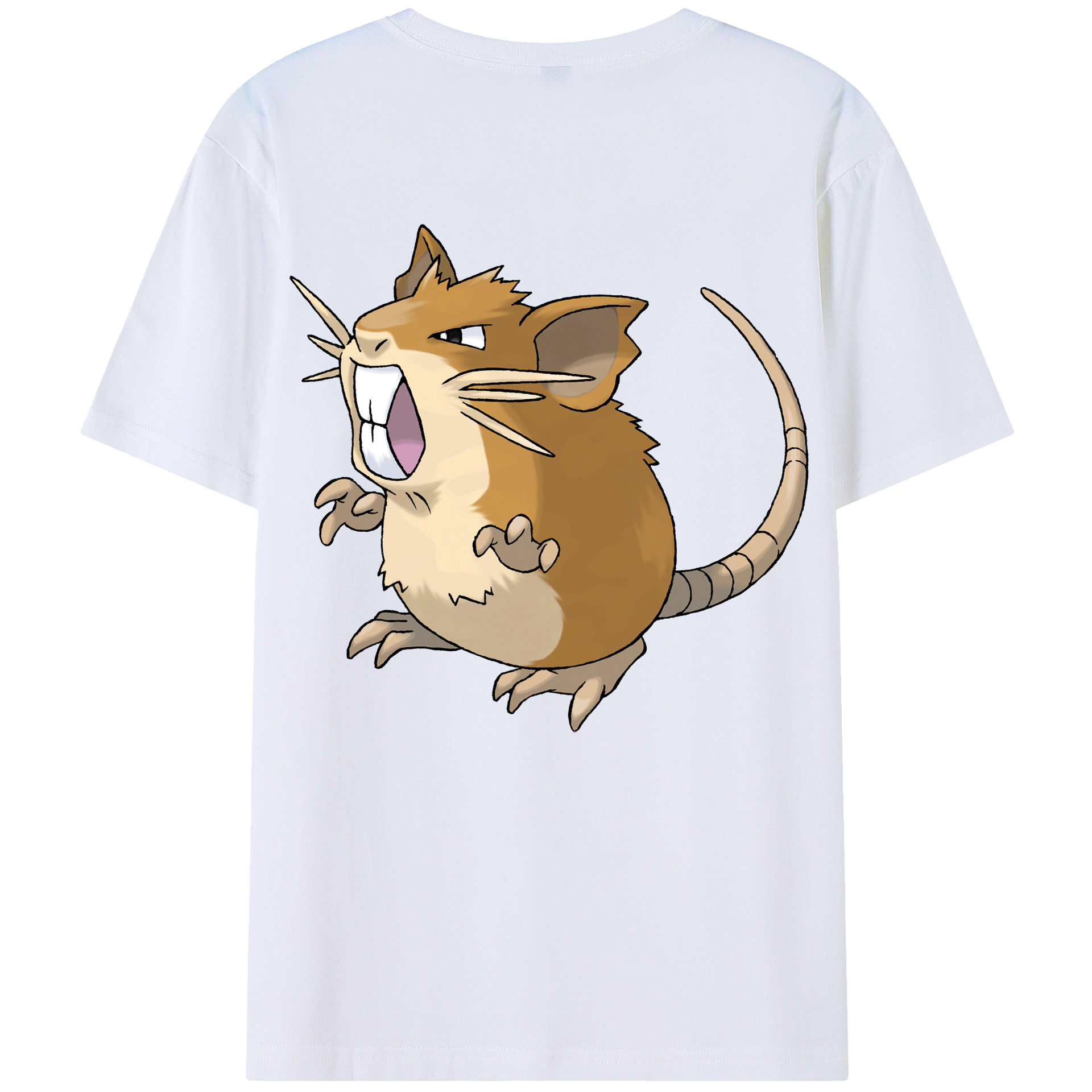 （画像用） ポケットモンスター Pokémon 綿100％ メンズ半袖Tシャツ（バックプリント） 通気性