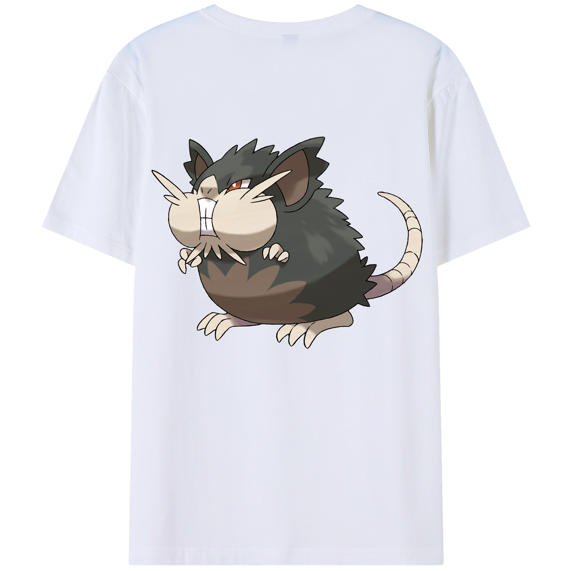 （画像用） ポケットモンスター Pokémon 綿100％ メンズ半袖Tシャツ（バックプリント） 通気性