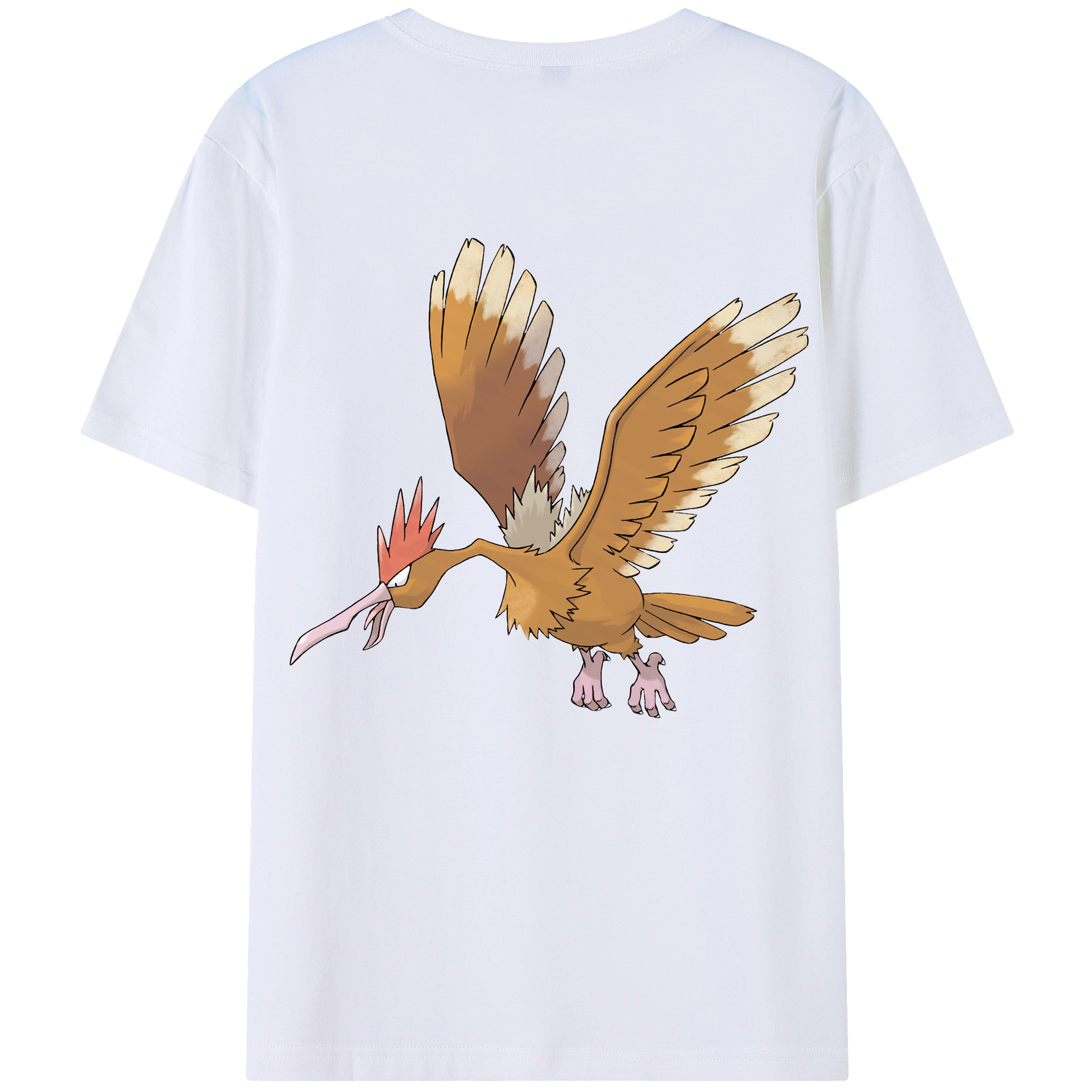 （画像用） ポケットモンスター Pokémon 綿100％ メンズ半袖Tシャツ（バックプリント） 通気性